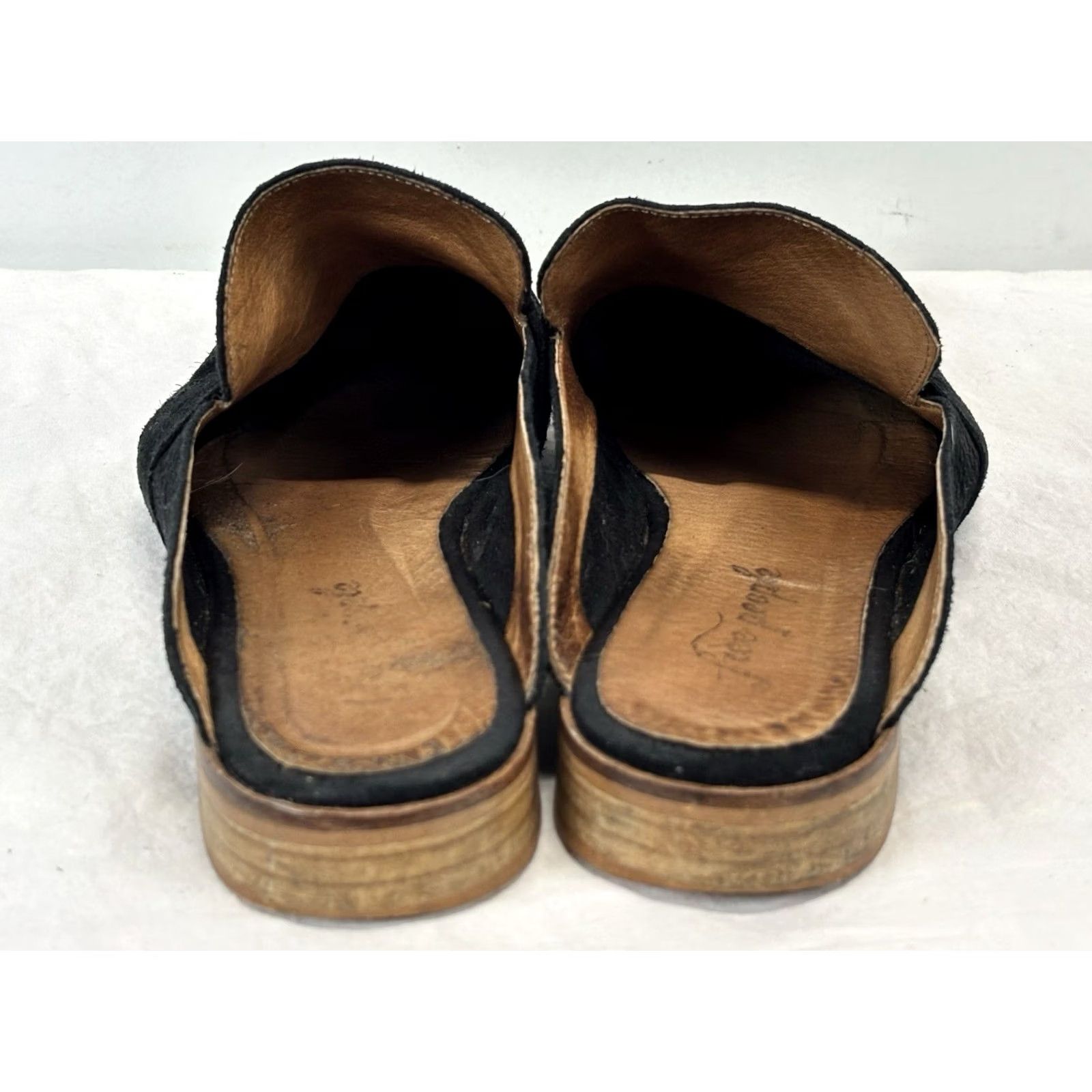 Free People Free People Women Slip On Mules Loafer Flat Black Suede Leather Spain EU 40 US 9.5 Size US 10 / IT 40 - 4 Thumbnail