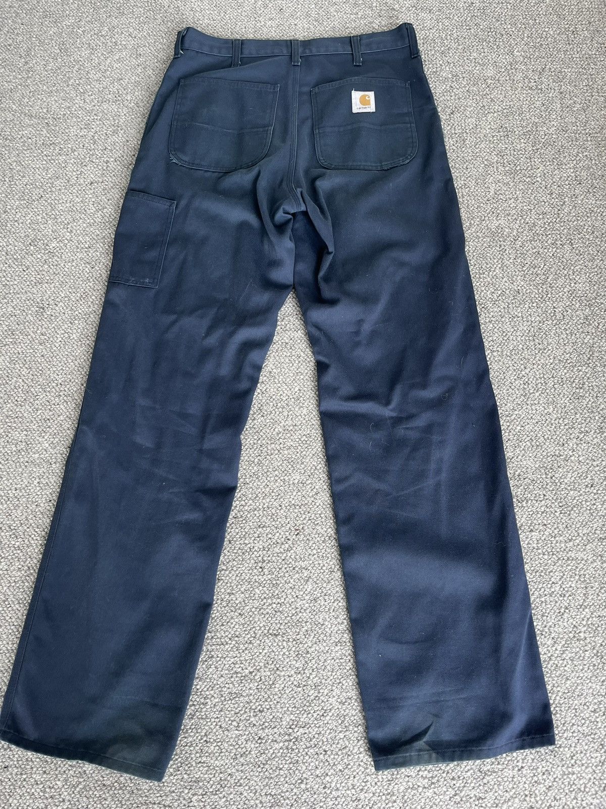 Carhartt Vintage Navy Carhartt Workers pants Size US 34 / EU 50 - 2 Thumbnail