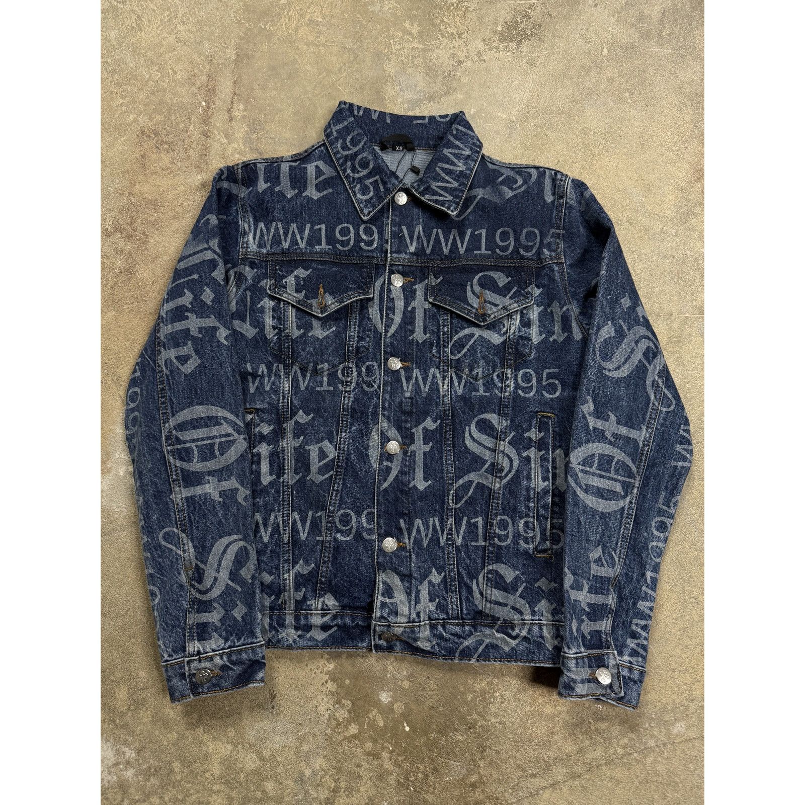 Other Life Of Sin Denim Jacket Used XS Size US XS / EU 42 / 0 - 1 Thumbnail