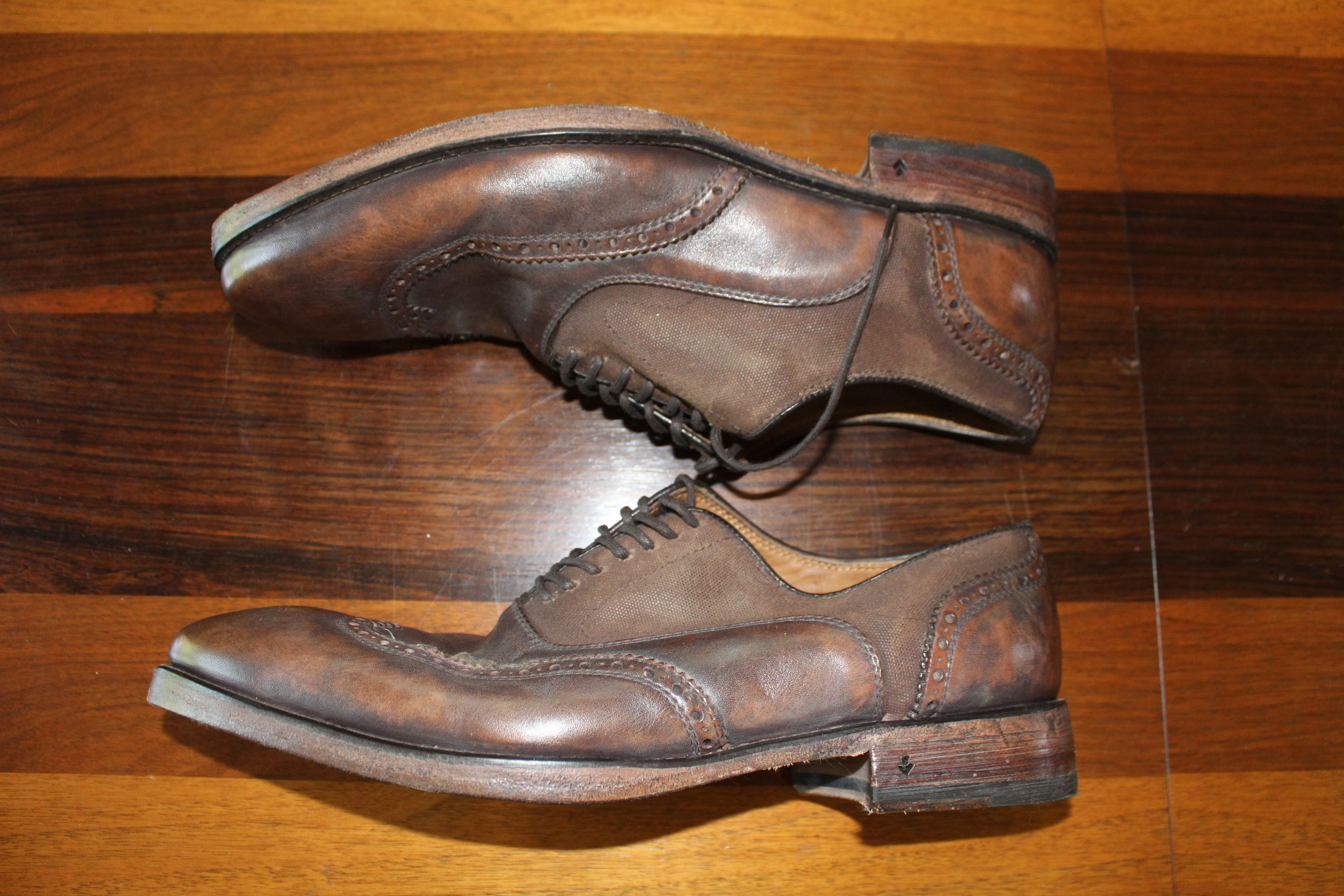 John Varvatos JV Fleetwood Balmoral Wingtip – Rare Italian-Made Size US 11 / EU 44 - 8 Thumbnail