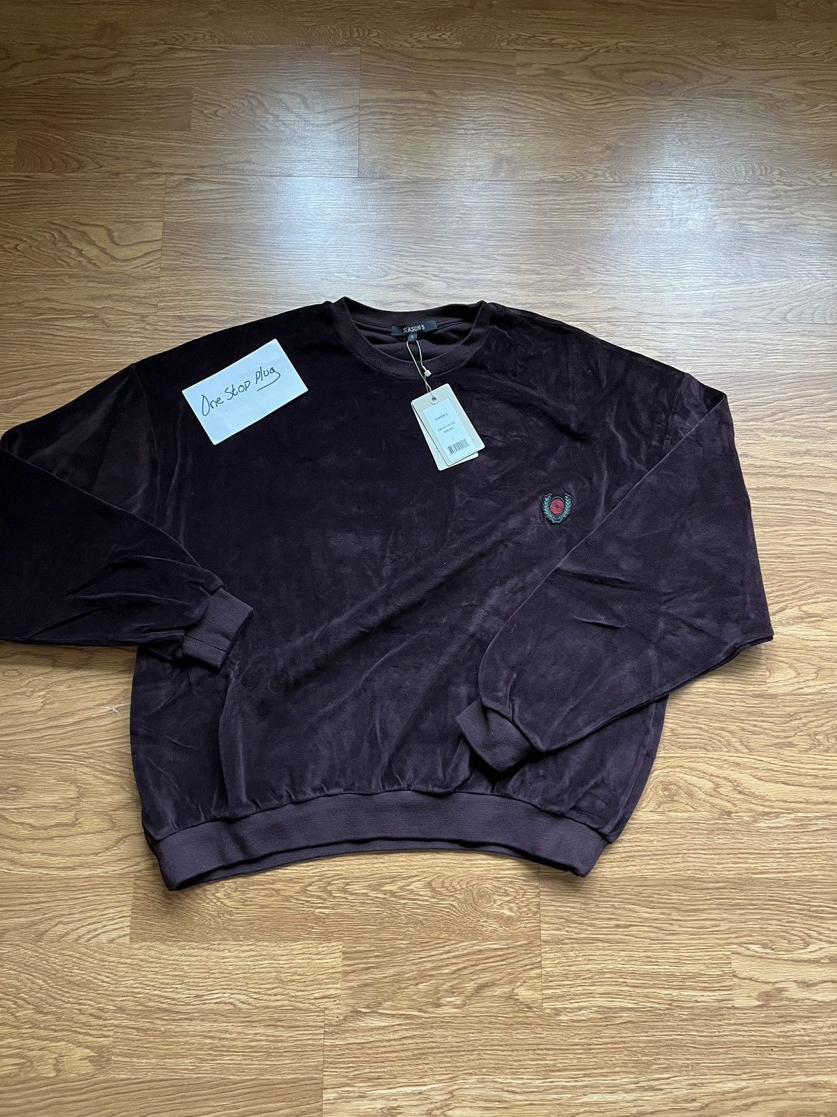 Kanye West × Yeezy Season Season 5 Sample Velour Crewneck | Grailed