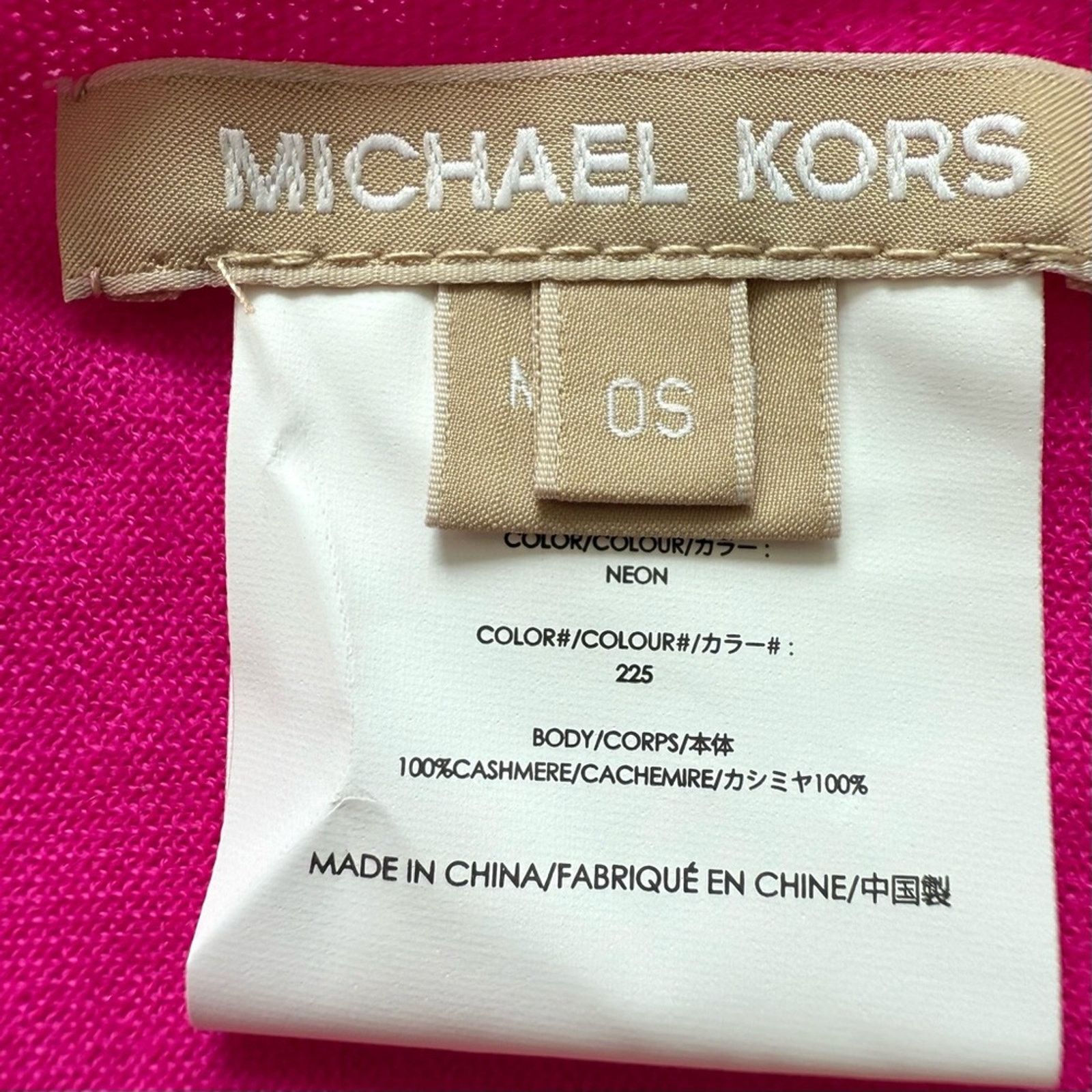 Michael Kors Michael Kors pink cashmere scarf Size ONE SIZE - 2 Thumbnail