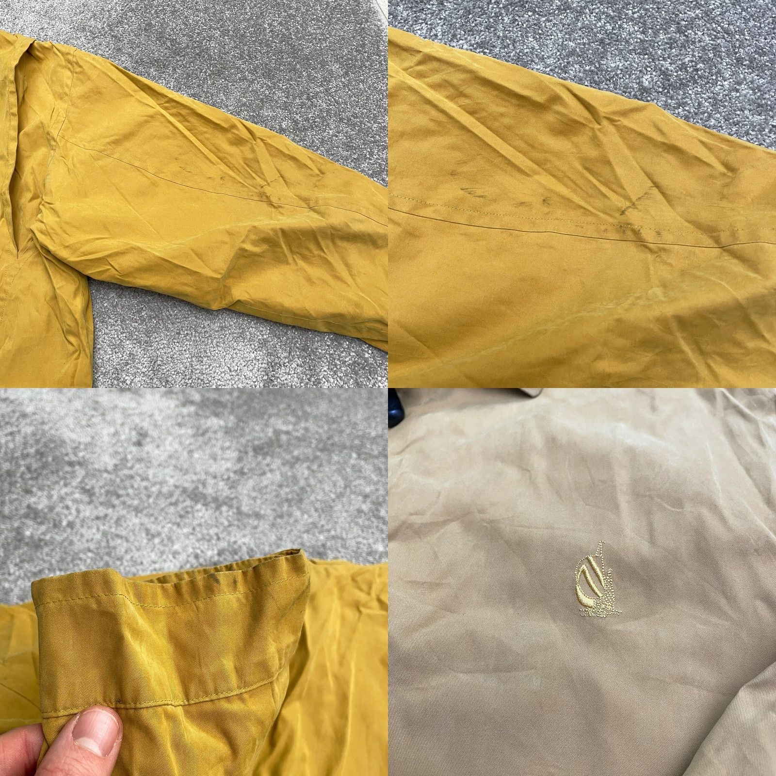 Nautica Nautica Windbreaker Jacket Mens XL Mustard Yellow Full Zip Pockets Lined Outdoor Solid Yellow Windbreaker Mens XL Size US XL / EU 56 / 4 - 8 Thumbnail