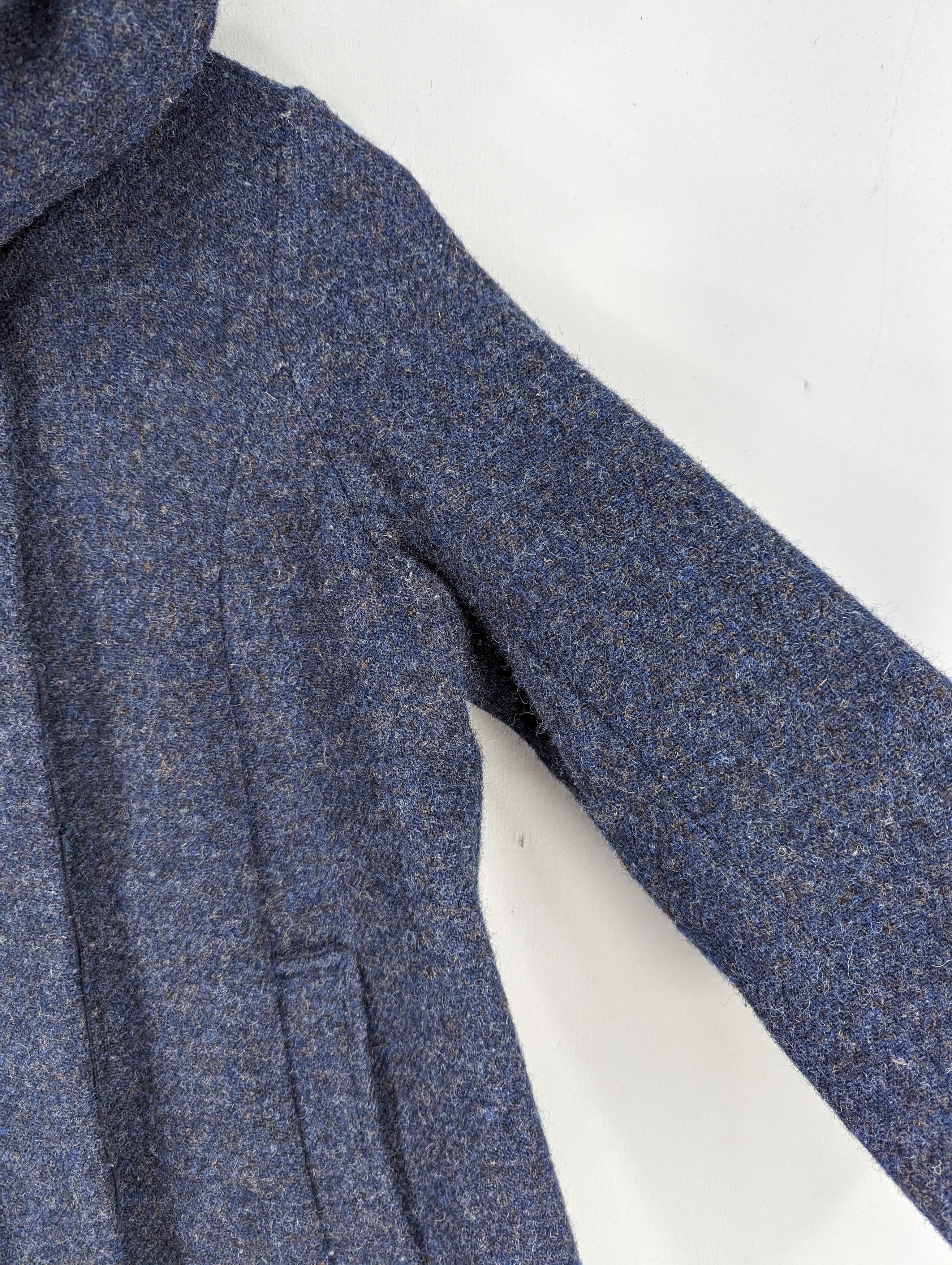 Harris Tweed Earth Music&ecology X Harris Tweed Wool Hooded Coat Jacket Size M / US 6-8 / IT 42-44 - 9 Thumbnail