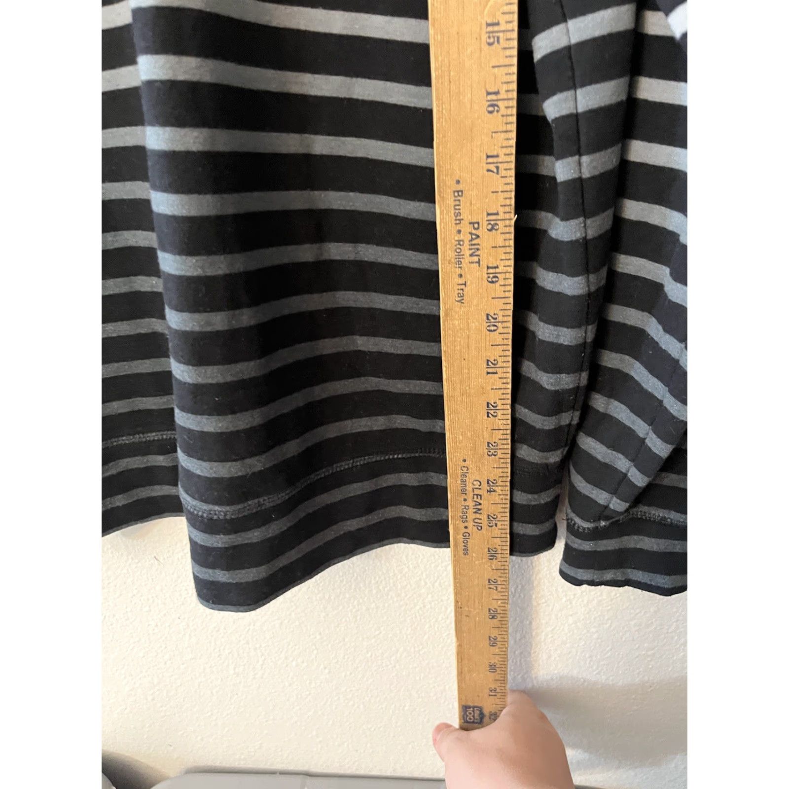Saks Fifth Avenue Vintage Saks Fifth Avenue Blue Striped Ombré Sweater Women Large Droop Turtleneck Knit Pullover Size L / US 10 / IT 46 - 4 Thumbnail