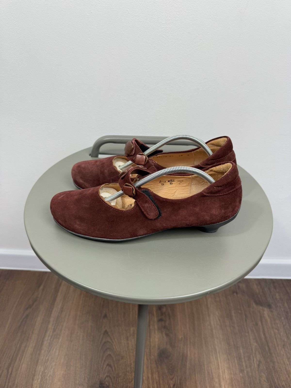 Other Think Burgundy Suede Mary Jane Shoes Low Heel Women’s EU 38 Size US 7 / IT 37 - 7 Thumbnail