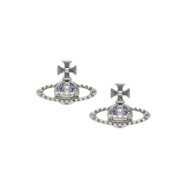 Vivienne Westwood Vivienne Westwood Silver Alloy Earrings 0089 Size ONE SIZE - 1 Thumbnail