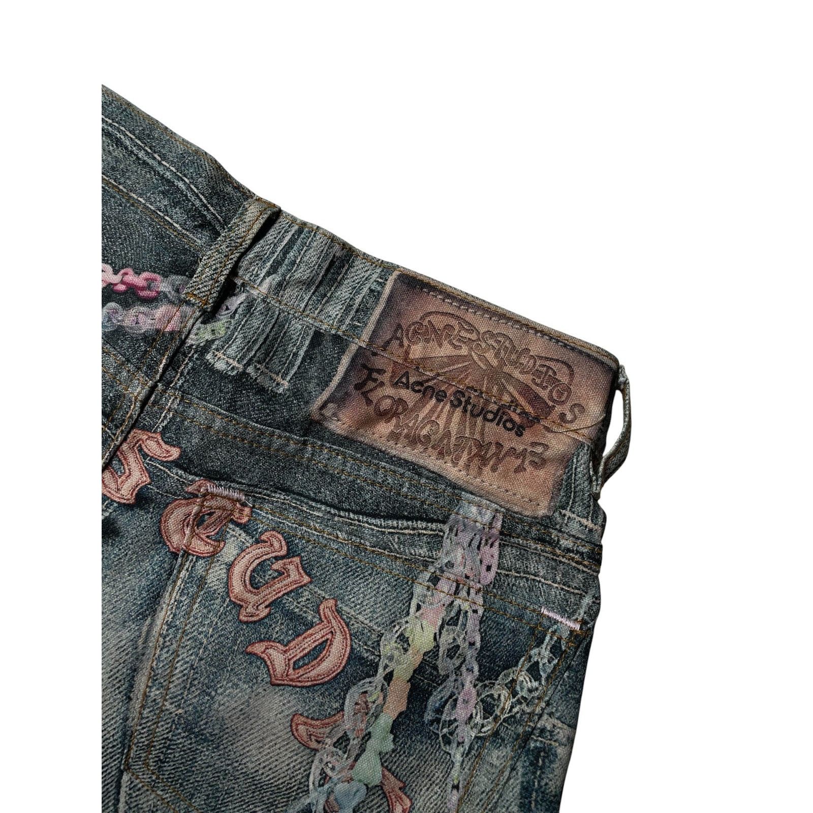 Acne Studios Acne Studios Lo'eil Chain Shorts Size 34" / US 12 / IT 48 - 2 Thumbnail