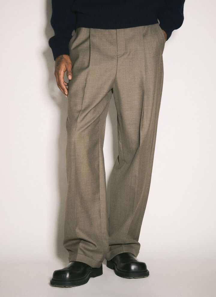 Saint Laurent Paris oc11z1225 796137 Pantalon Droit Taille in Grey Size US 34 / EU 50 - 1 Thumbnail