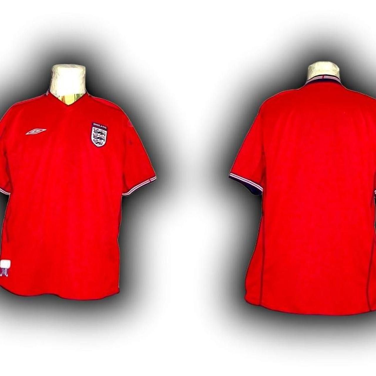 Umbro England 2002 2003 Away shirt jersey Size US L / EU 52-54 / 3 - 3 Thumbnail