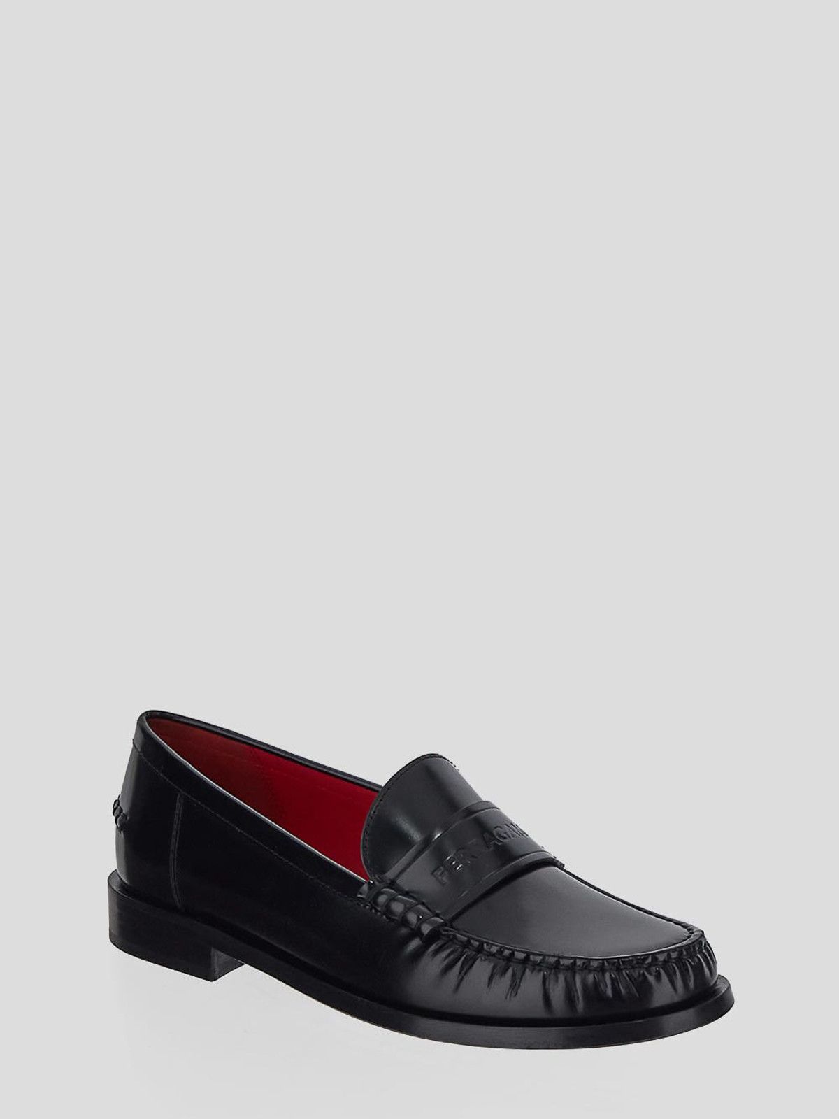 Salvatore Ferragamo o1s1rm0824 Irina Leather Loafers in Black Size US 6.5 / IT 36.5 - 2 Thumbnail
