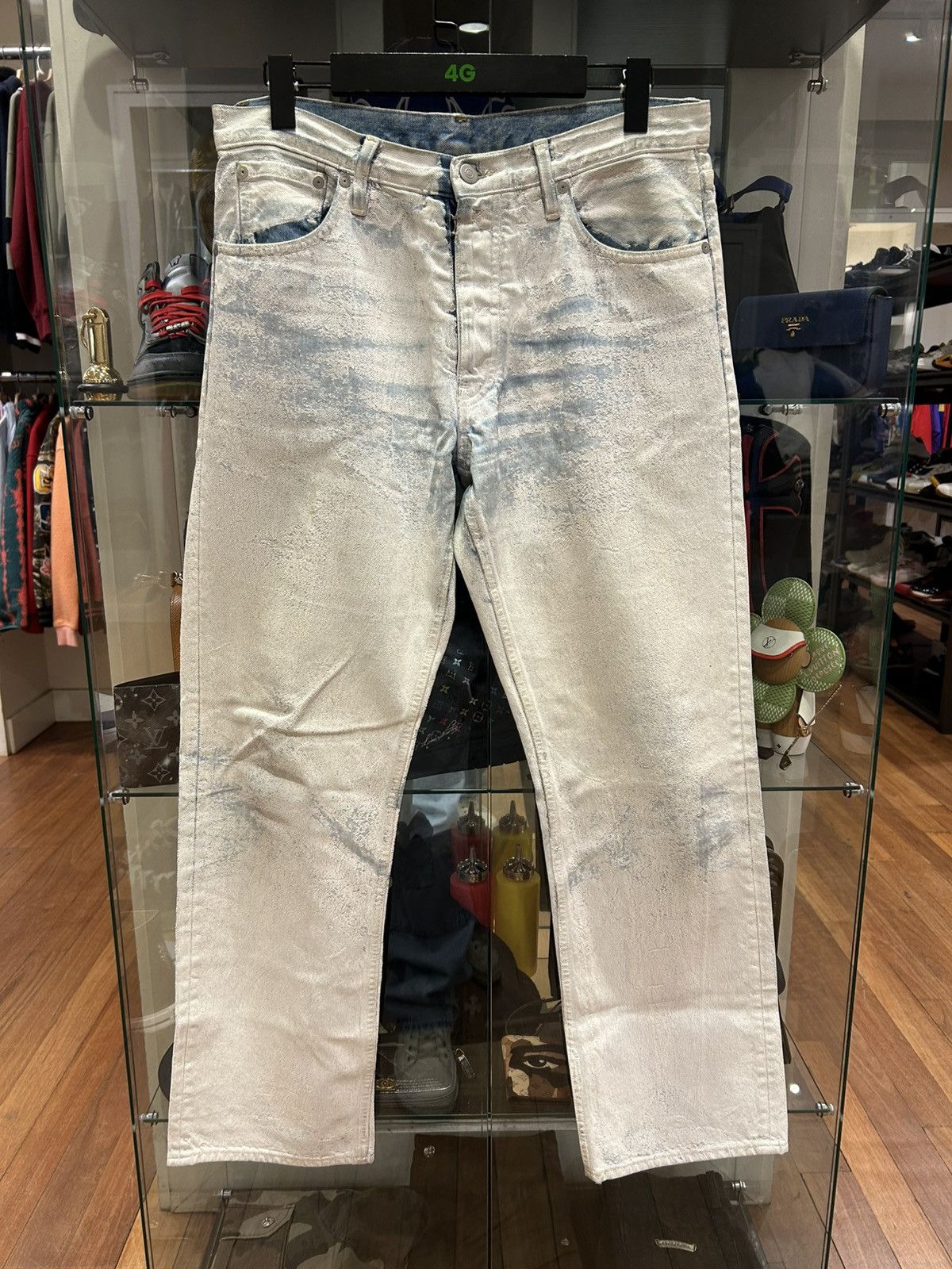 Maison Margiela Maison Margiela Paint Crackle Denim Size US 32 / EU 48 - 1 Thumbnail