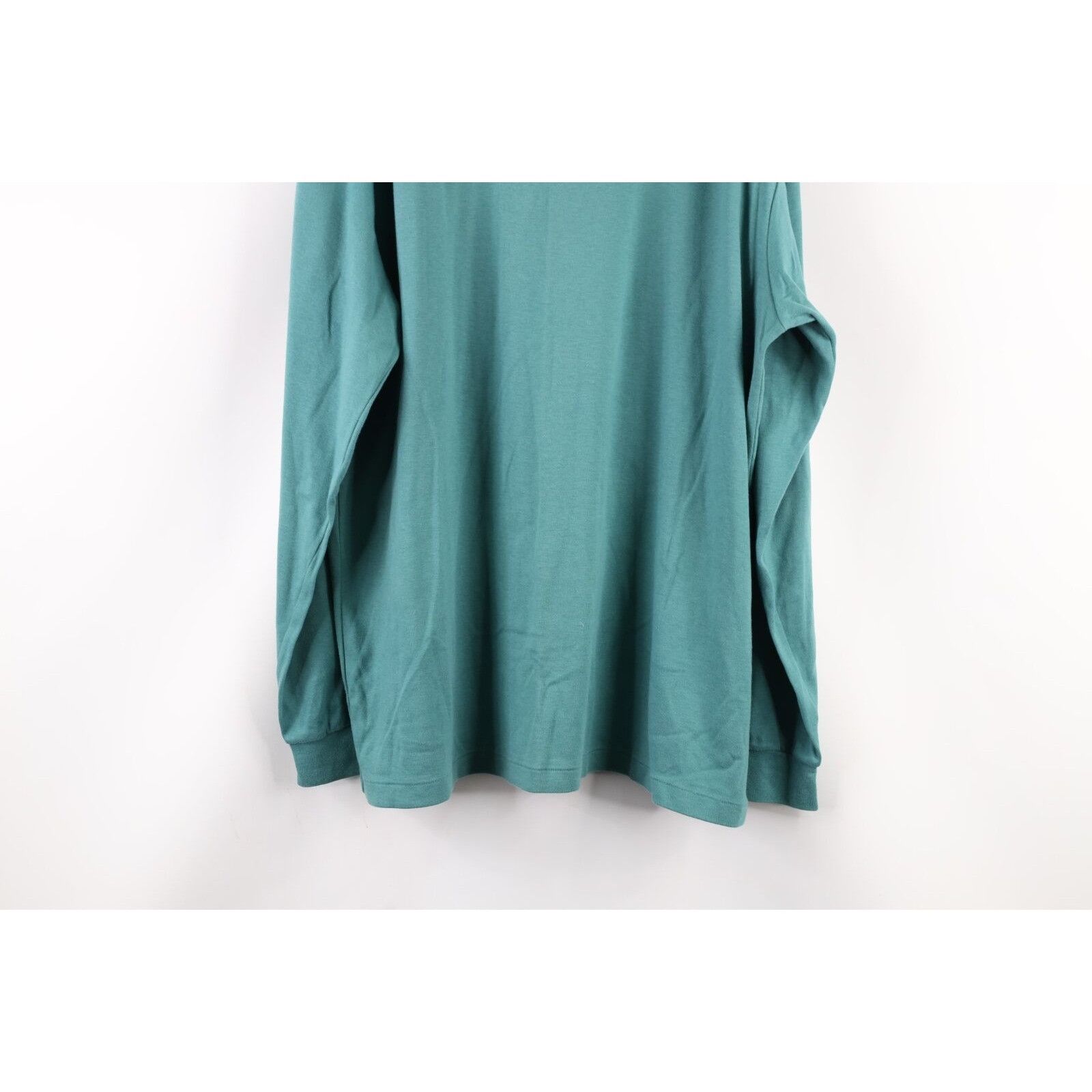 Vintage Vintage 90s Streetwear Faded Blank Turtleneck T-Shirt Size US XL / EU 56 / 4 - 7 Thumbnail