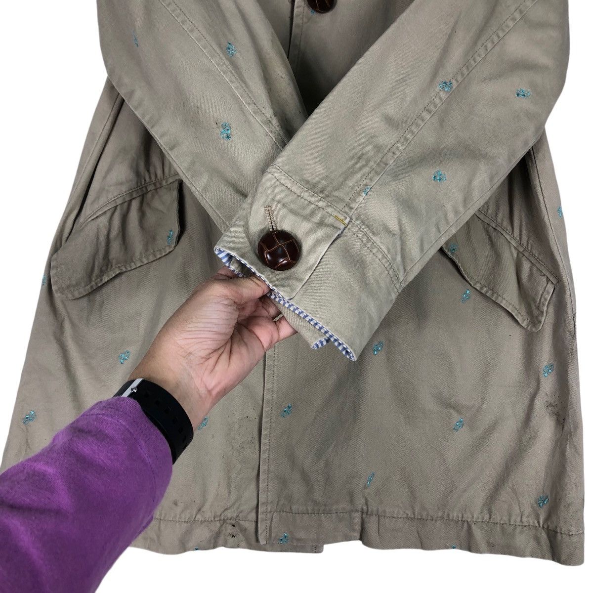 Issey Miyake Vtg Chore Jacket Pou Dou Dou Polkadot Full Print Japan Made Size US M / EU 48-50 / 2 - 13 Thumbnail