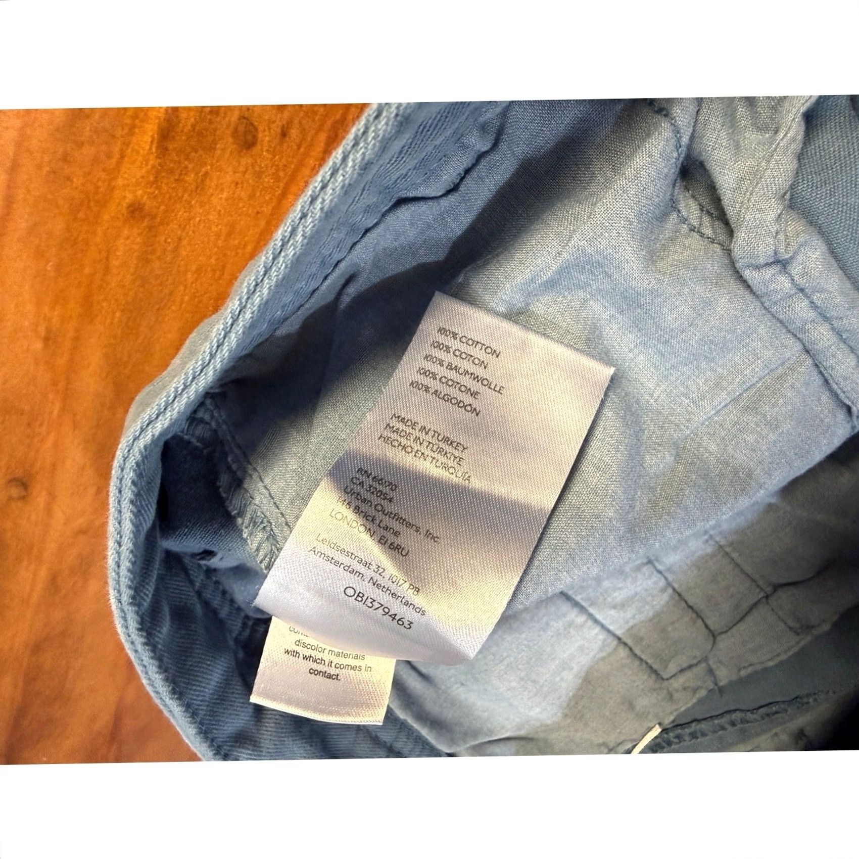 Free People Free People Womens Pants - Blue Chino Pleated High Rise Casual Size 26" / US 2 / IT 38 - 4 Thumbnail