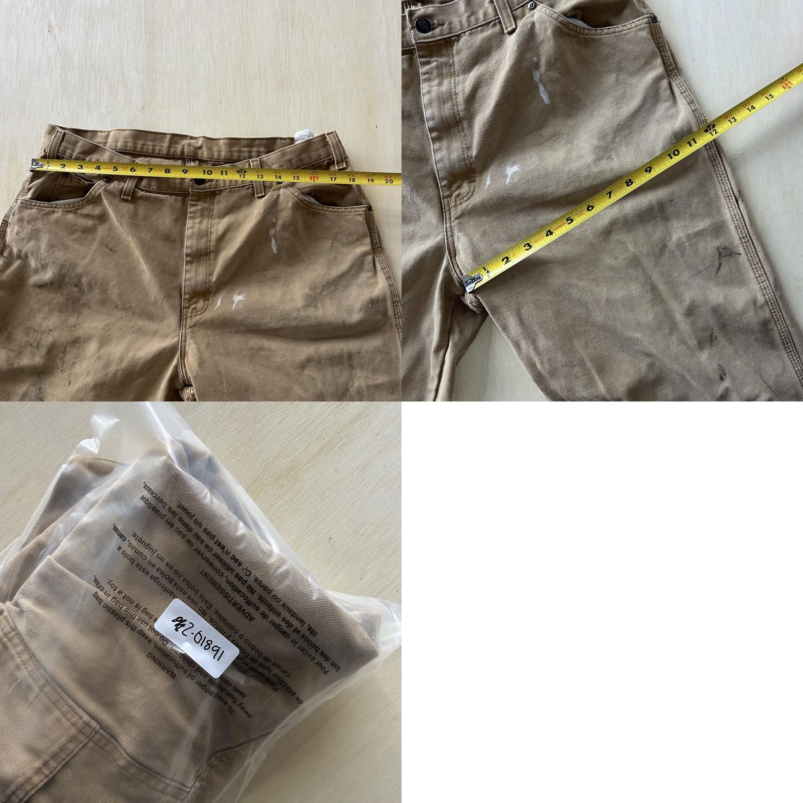 Dickies Dickies Pants Mens 36x30 Brown Canvas Carpenter Workwear Straight Leg Utility Shirt Pants Women Men? Size US 36 / EU 52 - 9 Thumbnail