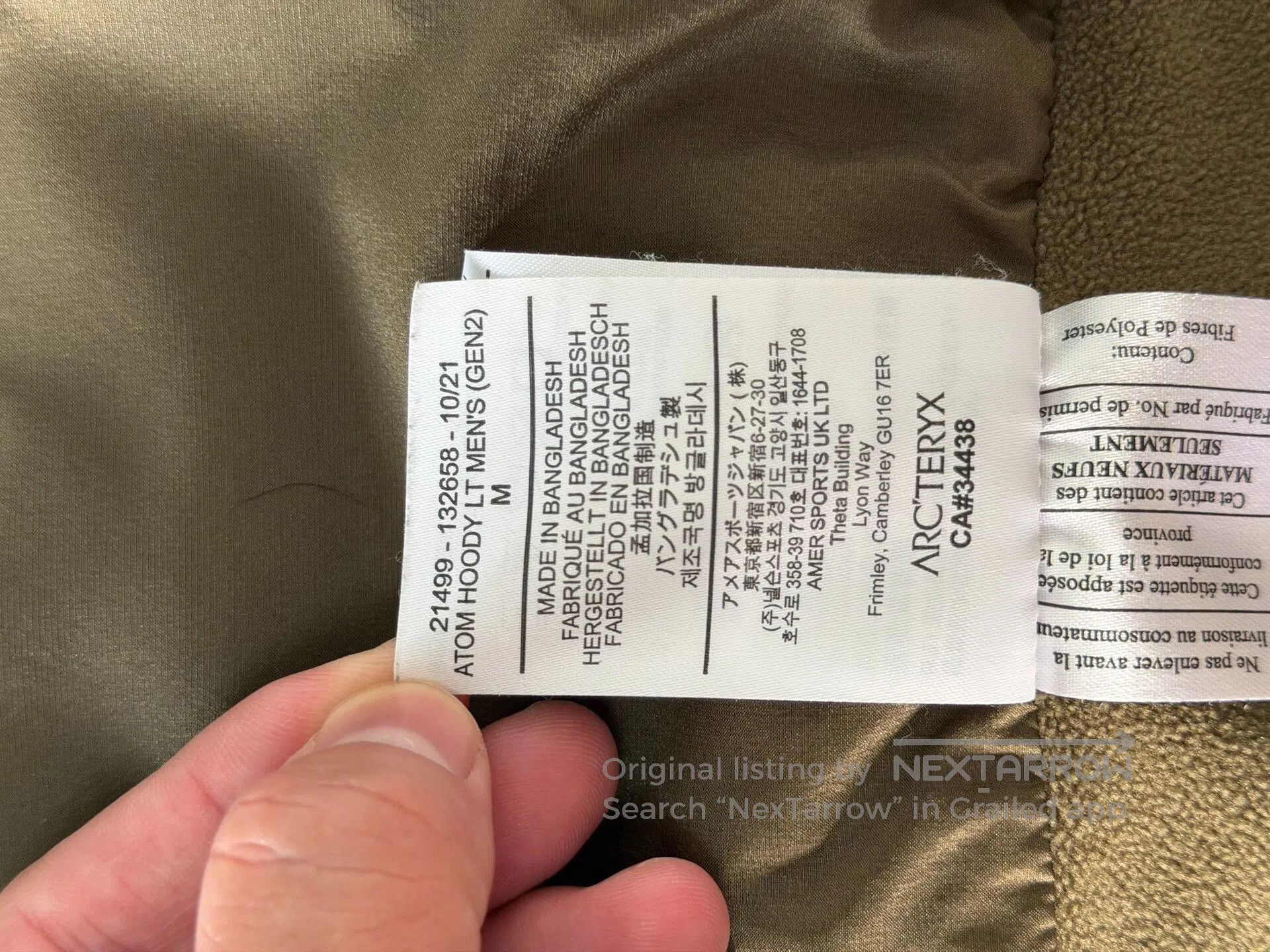 Arc'teryx Arcteryx Atom LT Gen2.1 Jacket. Size US M / EU 48-50 / 2 - 7 Thumbnail
