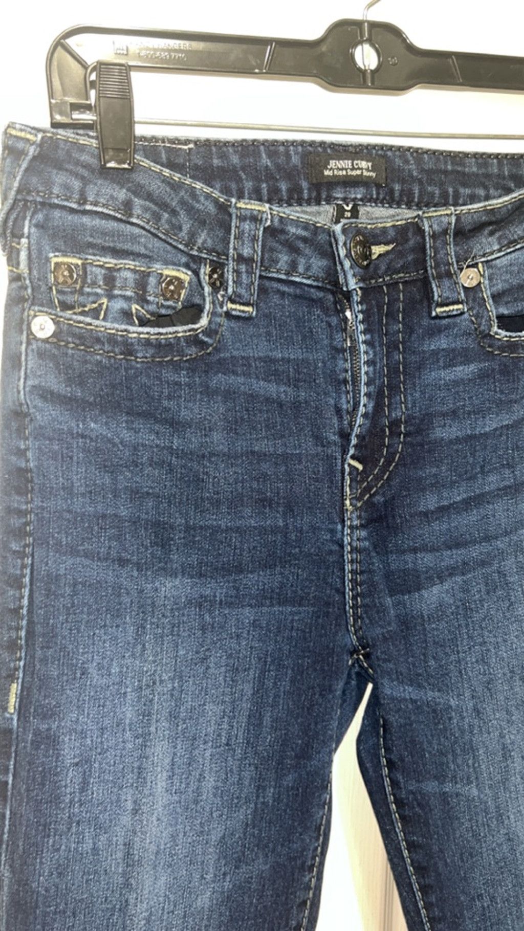 True Religion true religion jennie curvy mid rise super skinny 28 Size 28" / US 6 / IT 42 - 4 Thumbnail