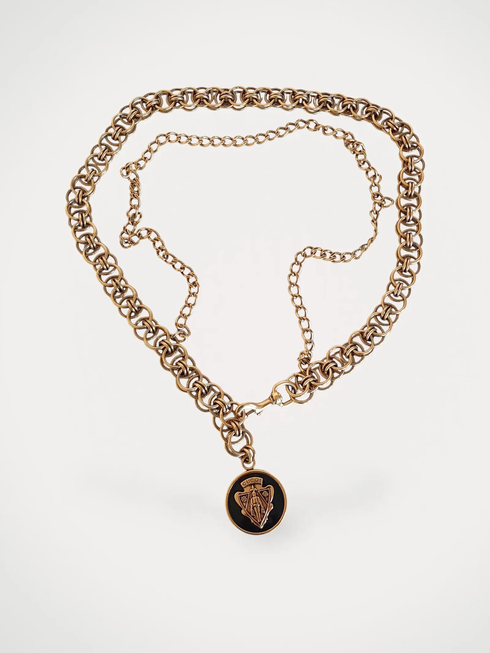 Gucci Gucci Gucci Crest Chain Belt Belt Size ONE SIZE - 1 Thumbnail