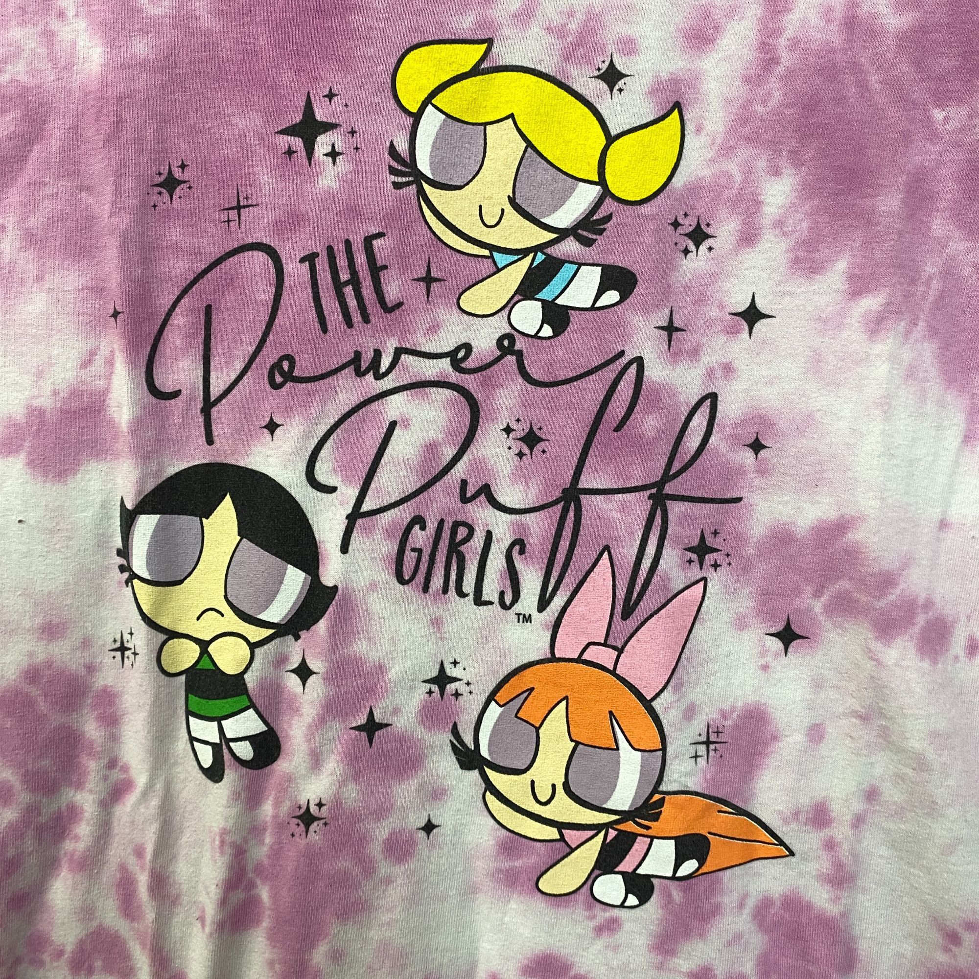 Cartoon Network CN The Power Puff Girls Tie Dye Graphic Design T-Shirt Small Size US S / EU 44-46 / 1 - 2 Thumbnail
