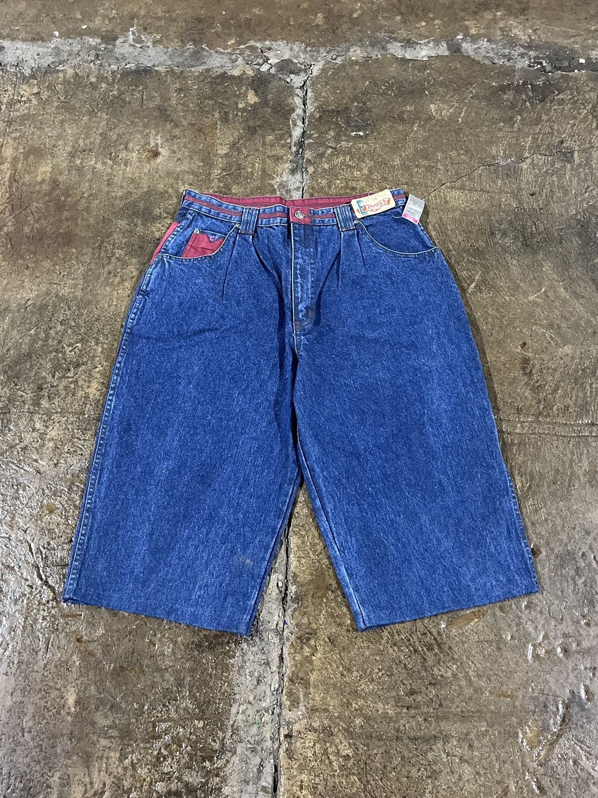 JNCO × Southpole × Vintage Crazy Vintage 90s Exhaust Carpenter Jorts Baggy Shorts JNCO Size US 34 / EU 50 - 2 Thumbnail