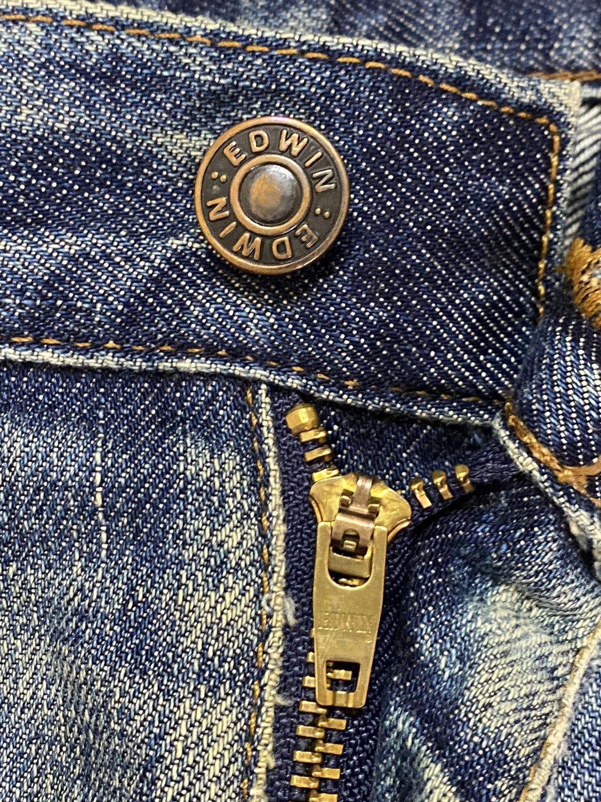 Edwin Vintage Japanese Brands Edwin503 Mud Wash Loose Jeans Size US 34 / EU 50 - 9 Thumbnail