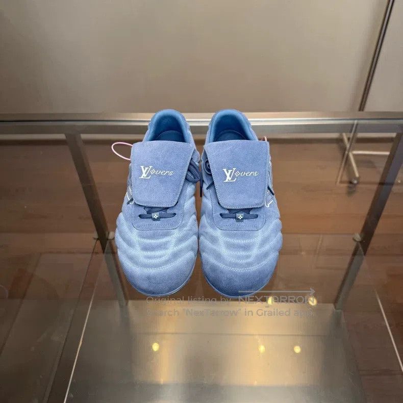 Louis Vuitton Louis Vuitton 25 New Blue Suede Sportswear Shoes Size US 9 / EU 42 - 3 Thumbnail