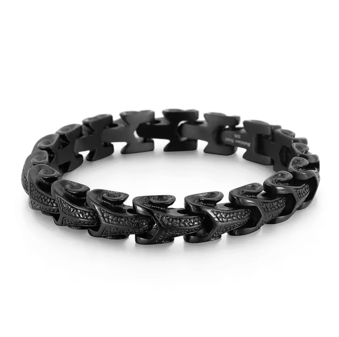 Other Black Stainless Steel Dragon Grain Wrap Bracelets Size ONE SIZE - 1 Thumbnail