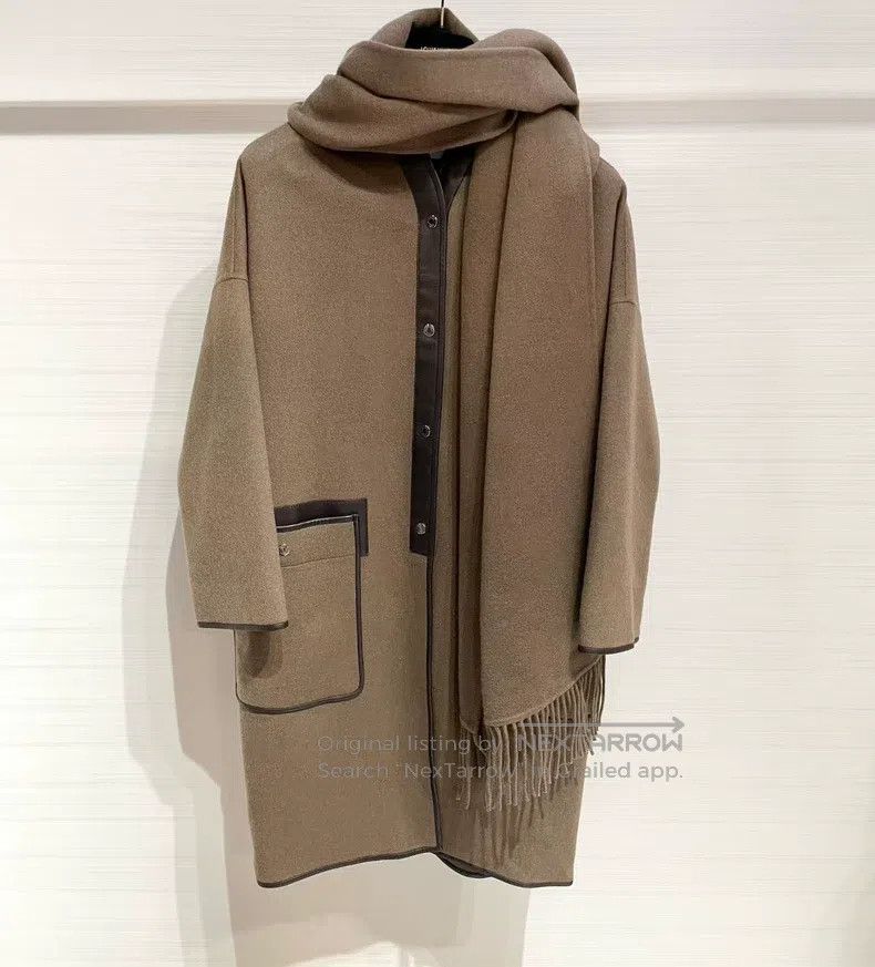 Hermes Hermes Autumn and Winter Fringe Cashmere Coat Size XXS / US 00 / IT 34 - 2 Thumbnail