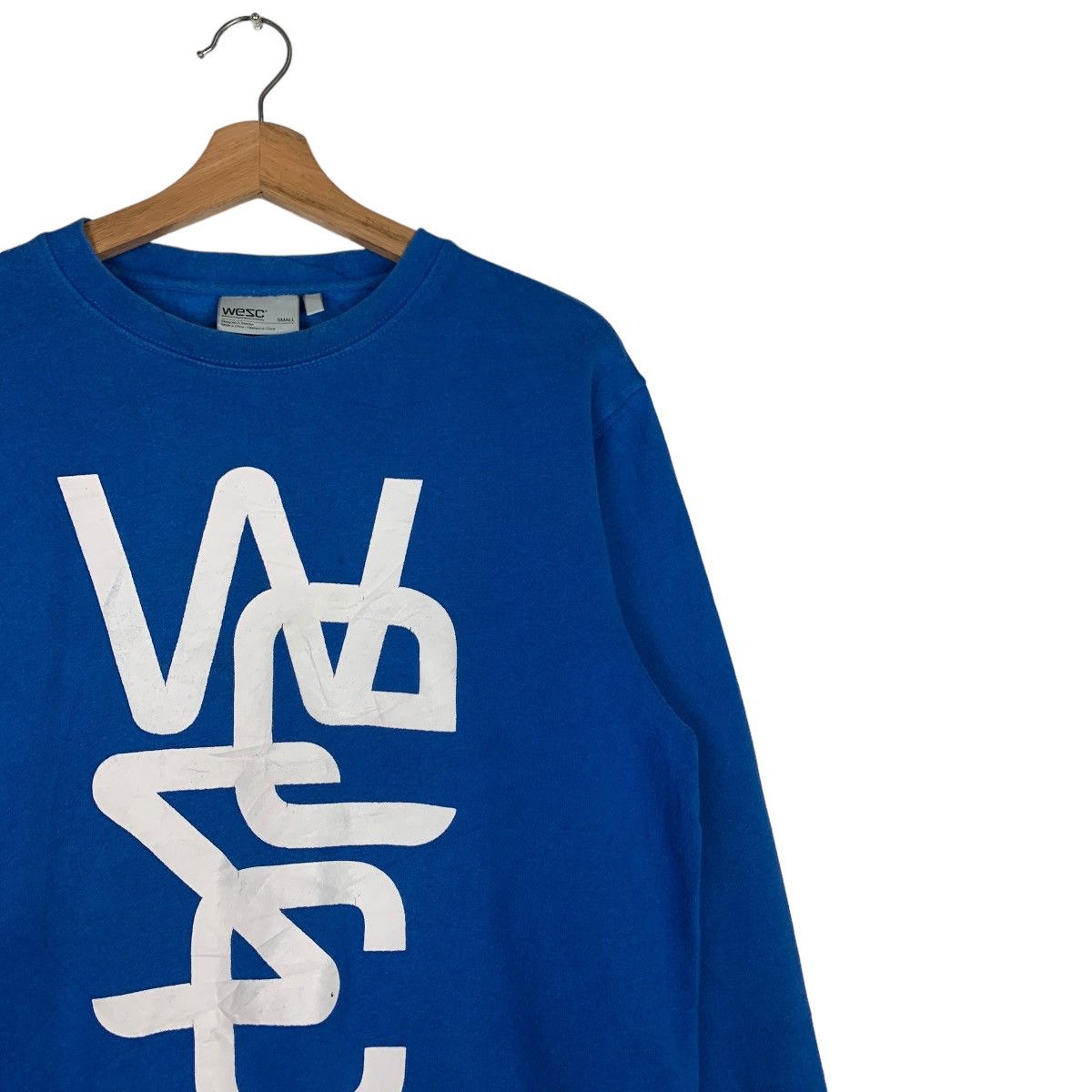 WeSC WESC Big Logo Blue Crewneck Sweatshirts #0738-C34 Size US S / EU 44-46 / 1 - 4 Thumbnail