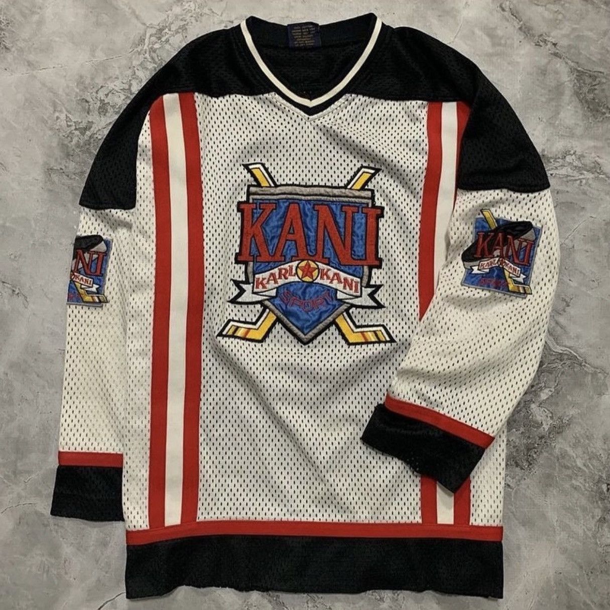 Vintage 90s Karl Kani Sport Hockey Jersey 2PAC Style