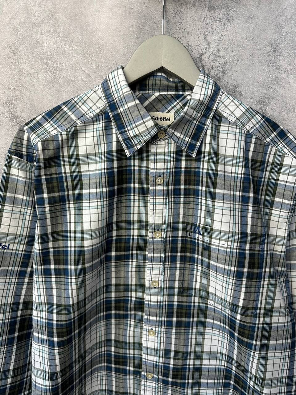 Other Schoffel Button Up Shirt Check Long Sleeve Point Collar Size US L / EU 52-54 / 3 - 5 Thumbnail