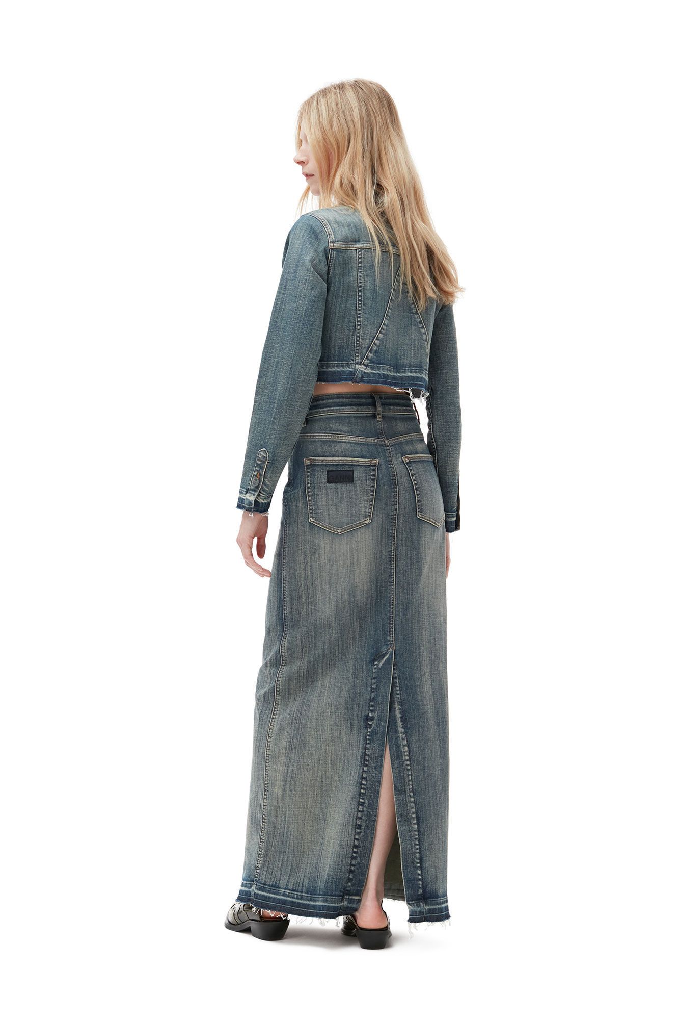 Tint Edge Denim Cropped Jacket