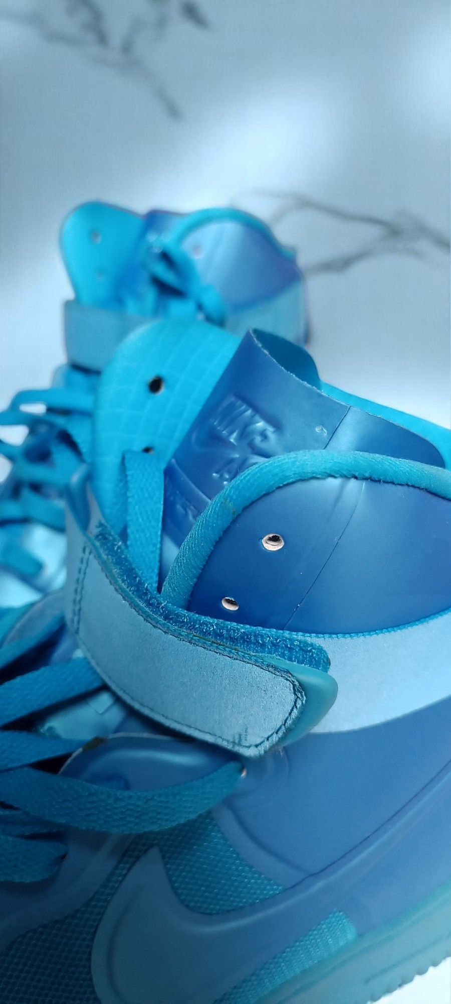 Nike NIKE AIR FORCE 1 HI HYPERFUSE PRM 'BLUE GLOW' DS (2011) Size US 10 / EU 43 - 23 Thumbnail