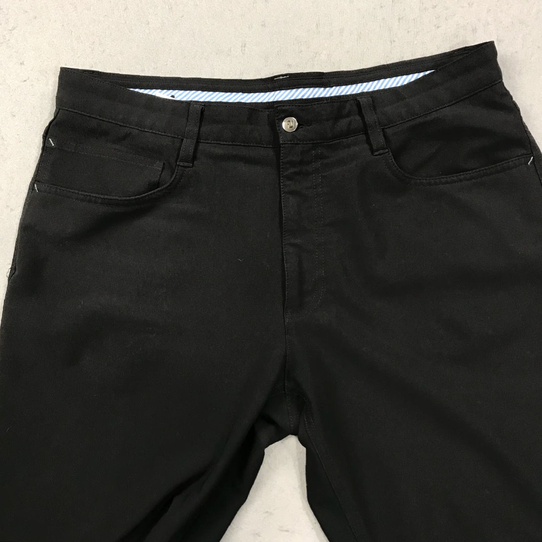 Footjoy FootJoy Golf Pants Mens 34x30 Black Athletic Fit Stretch Chino Regular Size US 34 / EU 50 - 4 Thumbnail