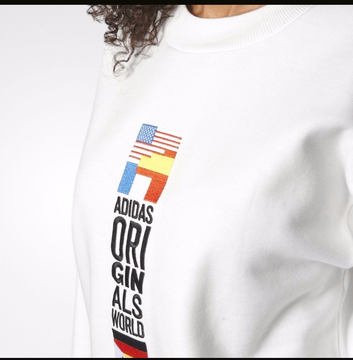 Adidas × Jeremy Scott ADIDAS Originals Archive Country Series Big Logo Sweatshirt Pullover Jumper 12 Size M / US 6-8 / IT 42-44 - 6 Thumbnail