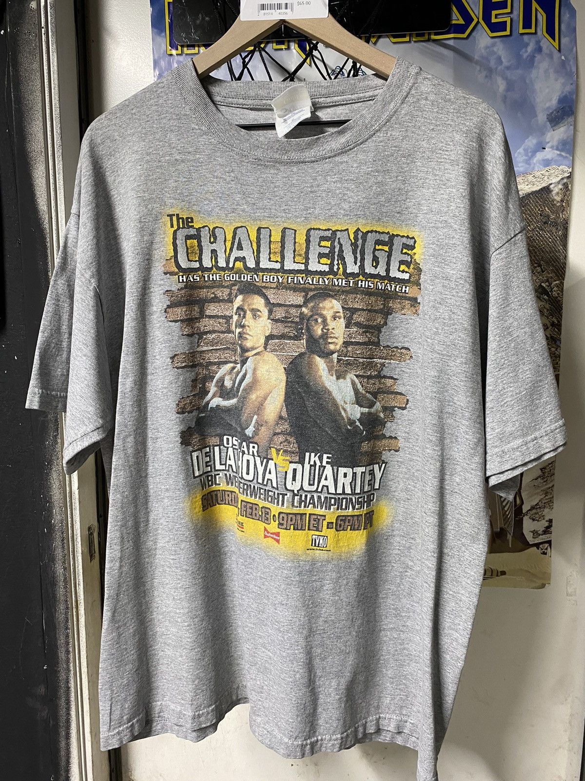 Vintage Vintage 90’s Oscar De La Hoya Boxing T-Shirt MGM Promo XL Size US XXL / EU 58 / 5 - 1 Thumbnail