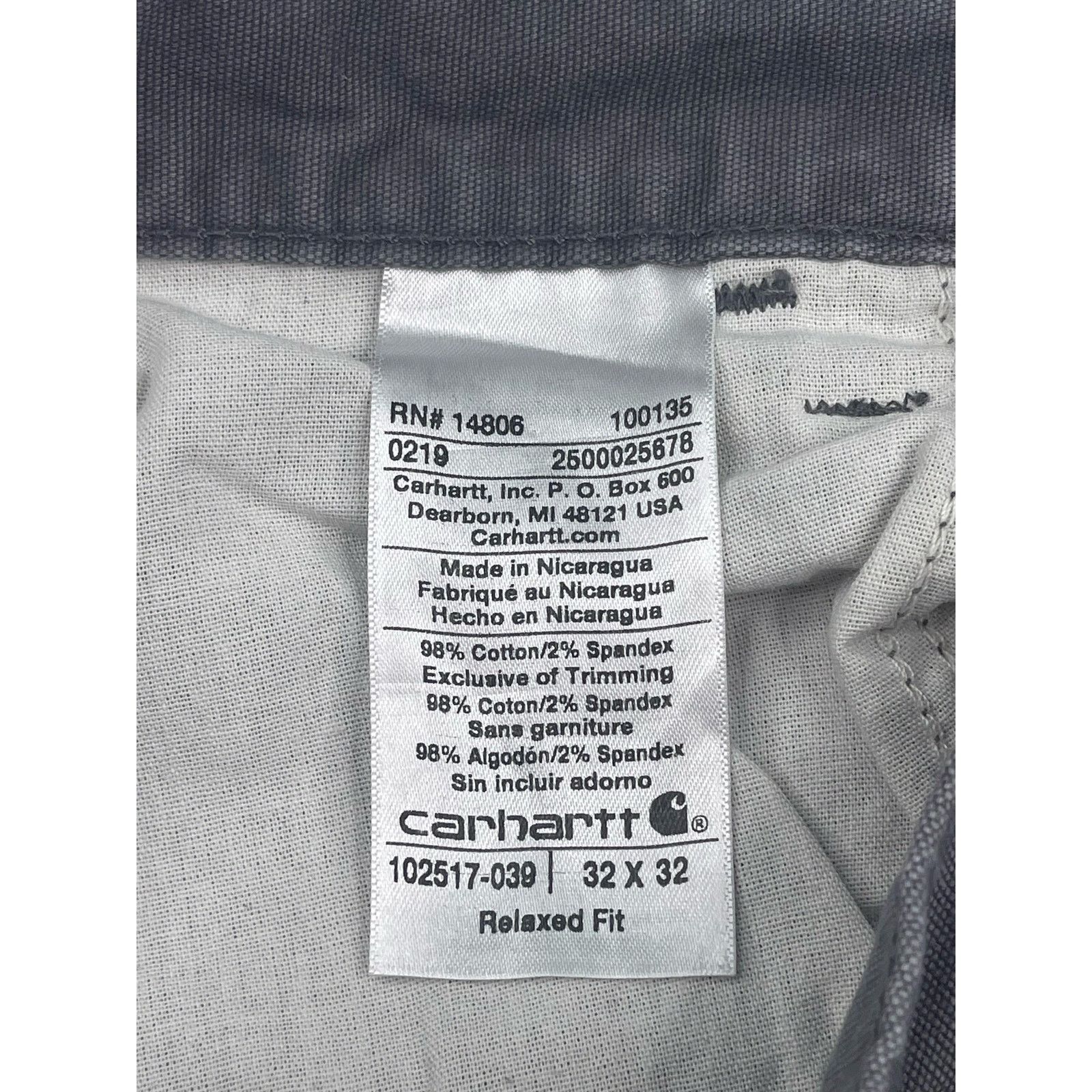 Carhartt Relaxed fit carhartt gray men’s work pants 32 x 32 p18 Size US 32 / EU 48 - 6 Thumbnail