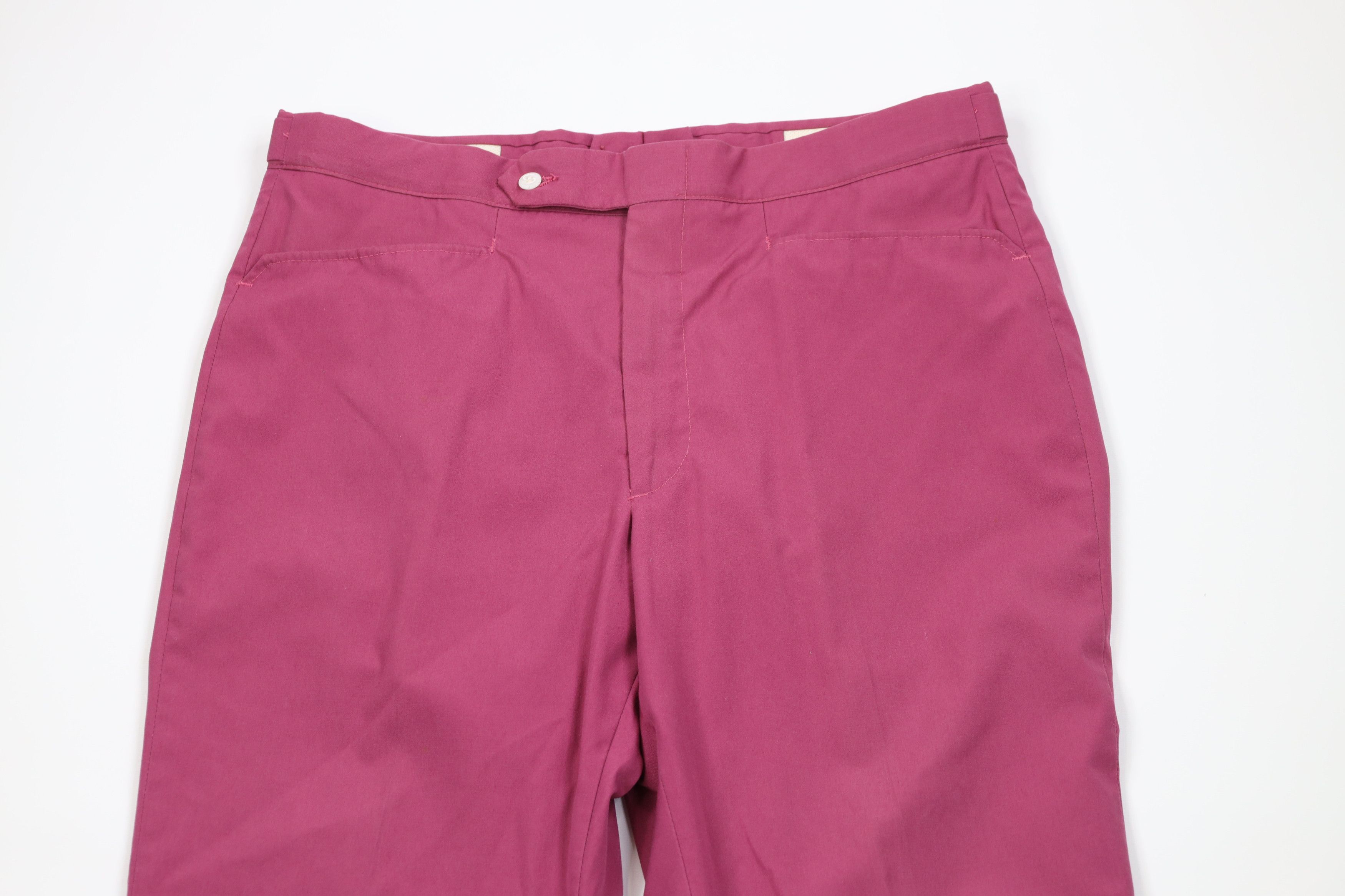 Vintage Vintage 70s Streetwear Bell Bottoms Chino Pants Purple USA Size US 34 / EU 50 - 2 Thumbnail