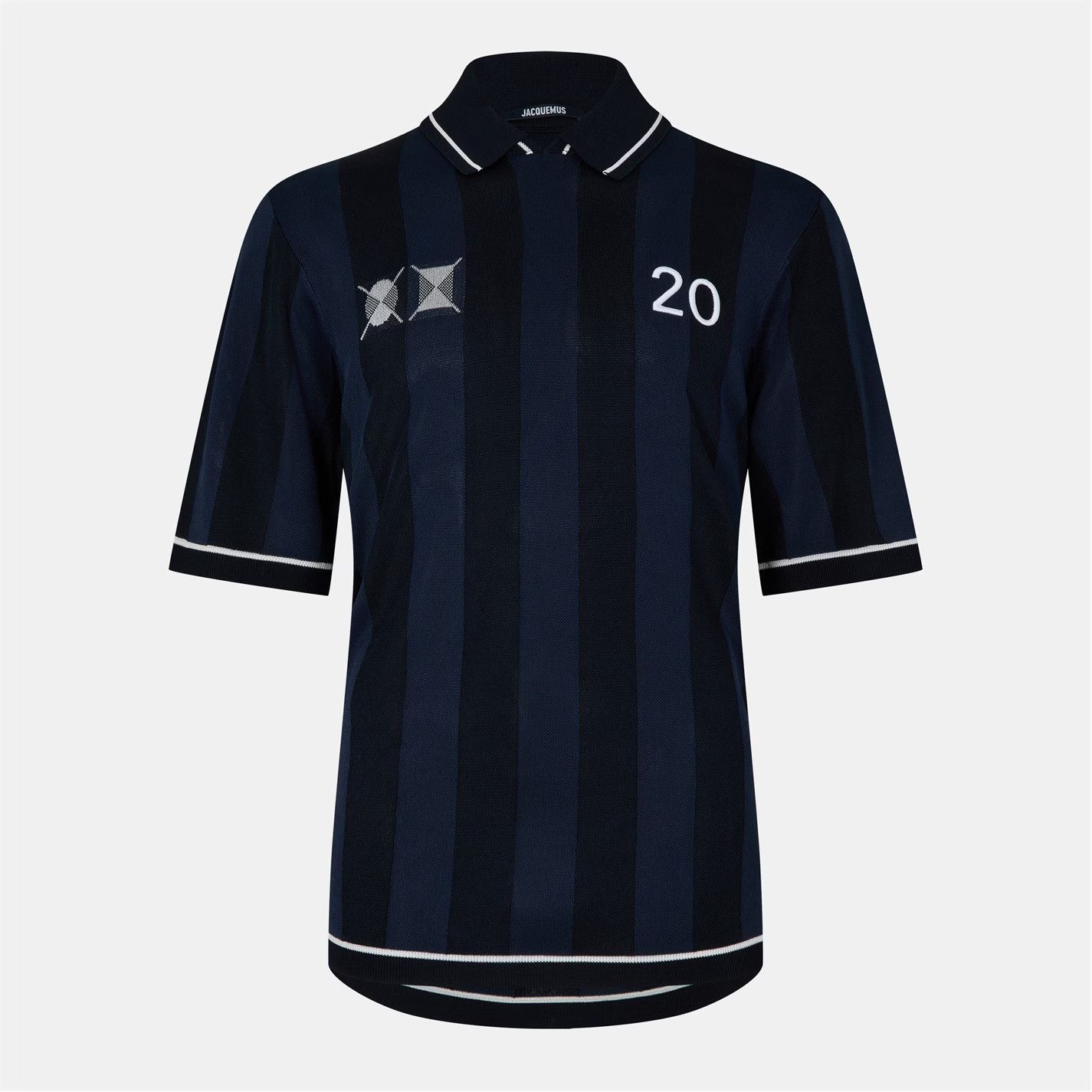 Jacquemus o1g2r1mq0426 Liga Polo Shirt in Dark Navy Size US M / EU 48-50 / 2 - 1 Thumbnail