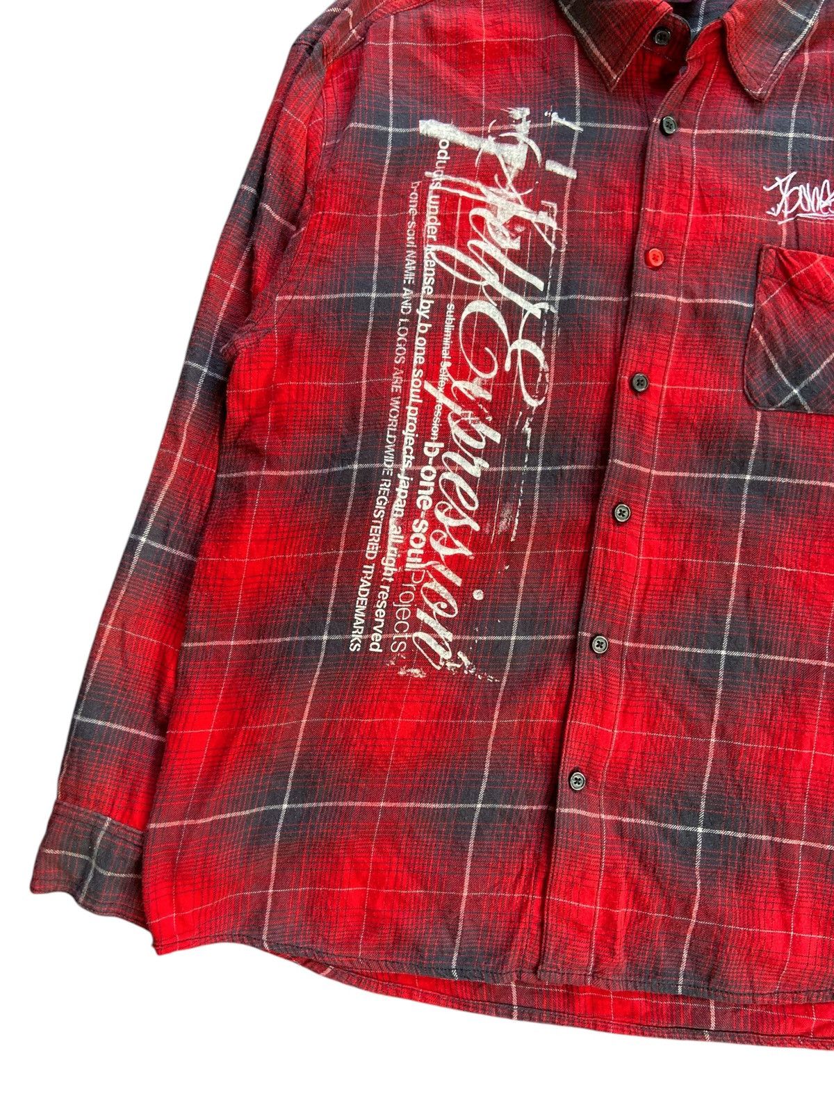 Japanese Brand B ONE SOUL PROJECTS SUBLIMINAL SELF EXPRESSION SHIRT Size US XL / EU 56 / 4 - 5 Thumbnail