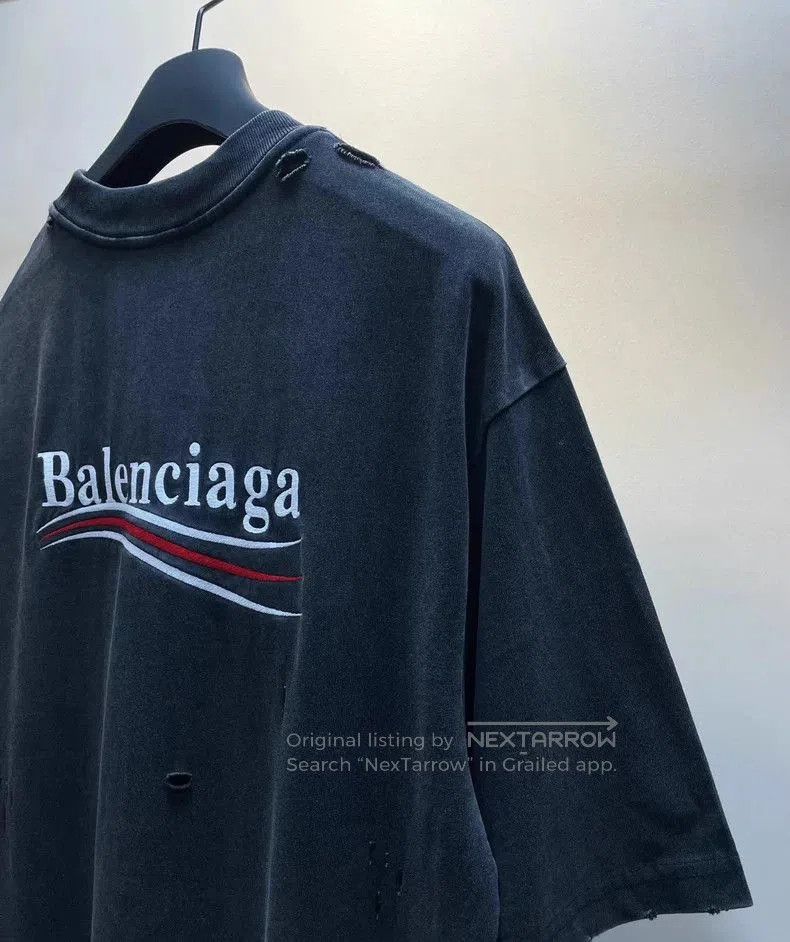 Balenciaga Balenciaga Inside-Out Short Sleeve T-Shirt. Size US XL / EU 56 / 4 - 4 Thumbnail