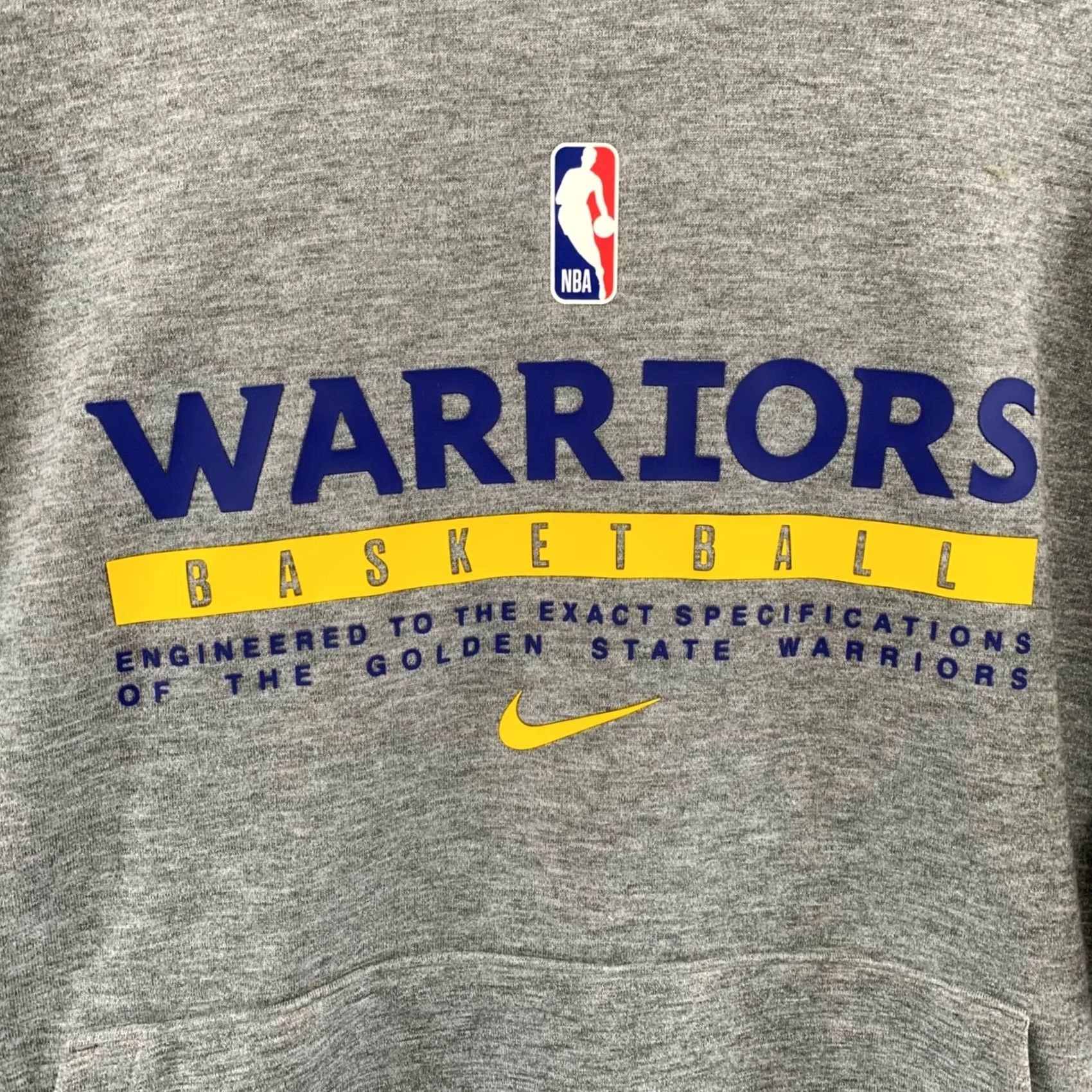 Nike Nike Golden State Warriors Hoodie Mens Large Gray Dri-FIT NBA Size US L / EU 52-54 / 3 - 3 Thumbnail