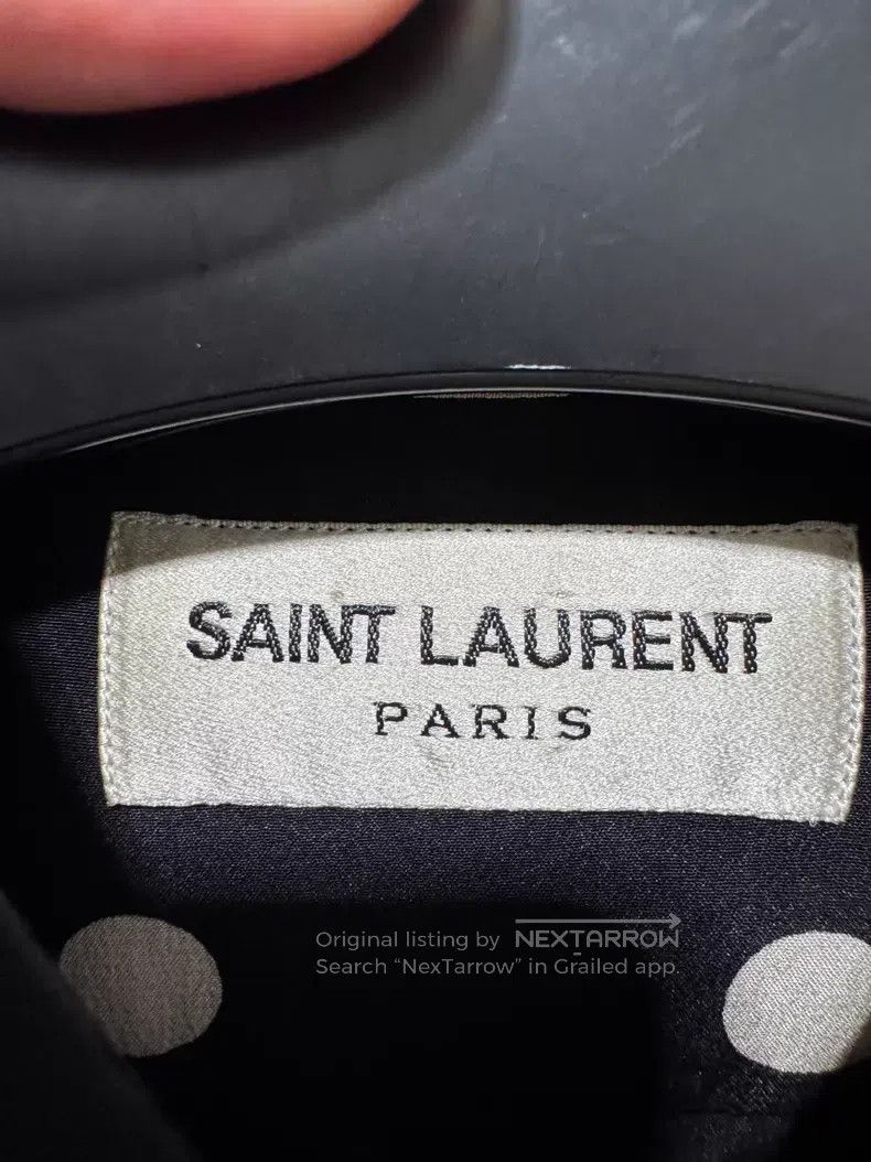 Saint Laurent Paris Saint Laurent Paris size 37 Satin Mulberry Silk Black and W Size US S / EU 44-46 / 1 - 5 Thumbnail