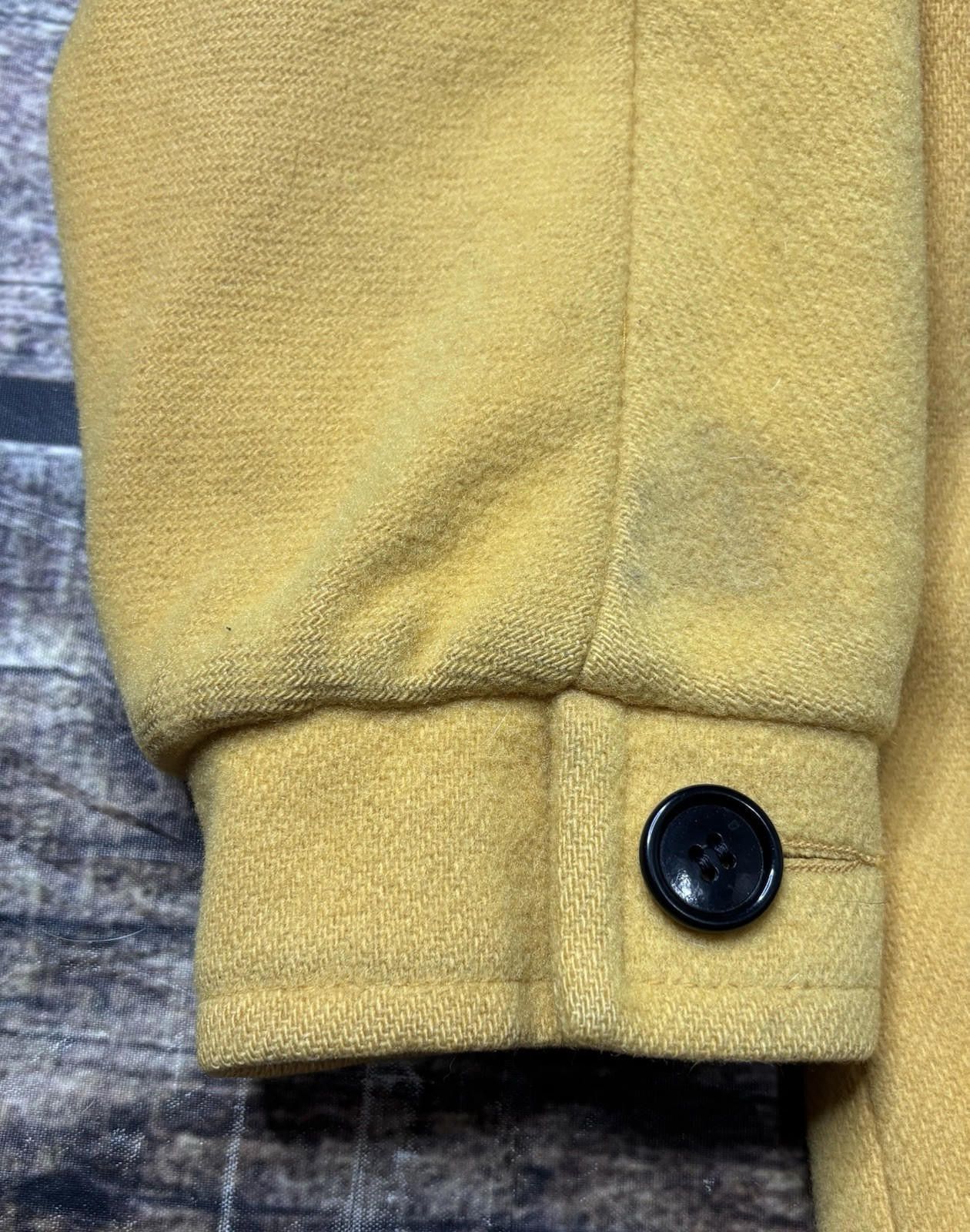 Mackintosh Mackintosh Pea Coat Women's Size 6 Pure Wool Yellow VTG USA Size M / US 6-8 / IT 42-44 - 8 Thumbnail
