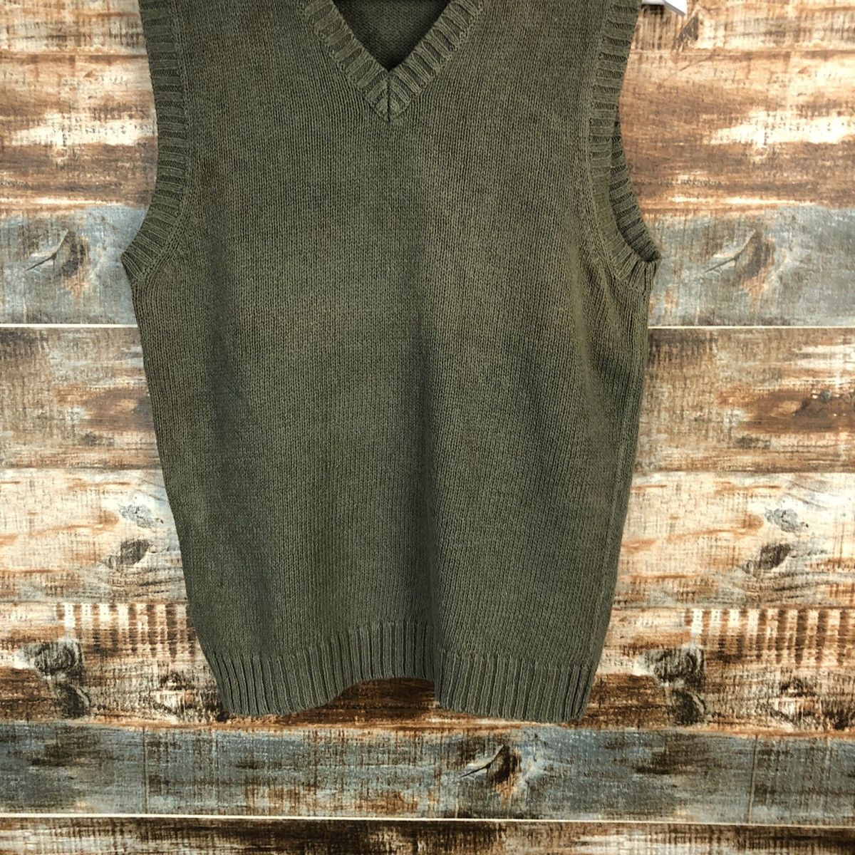 Homespun Knitwear Japanese Brand Green Vest Knitwear sleeveless vintage #A1678 Size US S / EU 44-46 / 1 - 6 Thumbnail