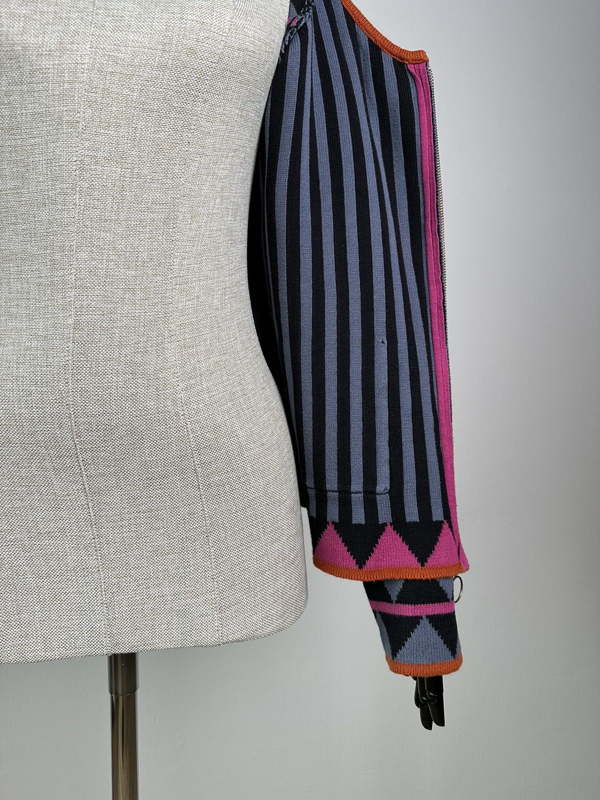 Gudrun Sjoden GUDRUN SJODEN Geometric Pattern Full Zip Cardigan Sweater Size M / US 6-8 / IT 42-44 - 13 Thumbnail