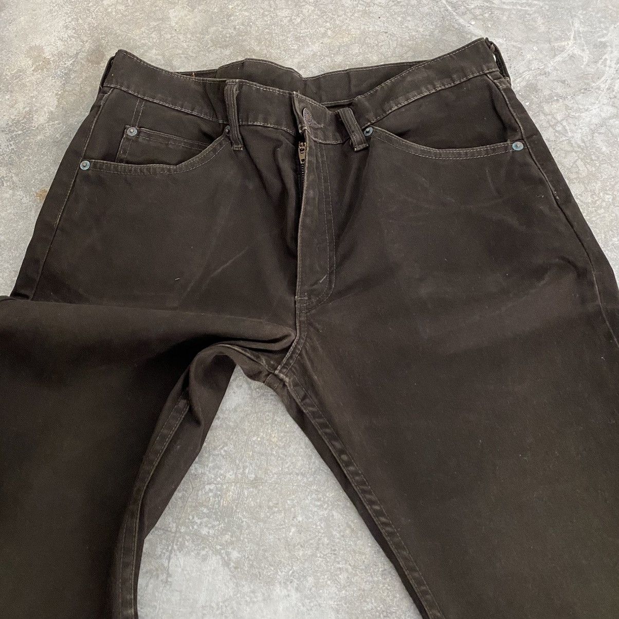 Levi's Size 33x30 Vintage Levis 517 Brown Bootcut Flared Jeans Size US 33 - 10 Thumbnail