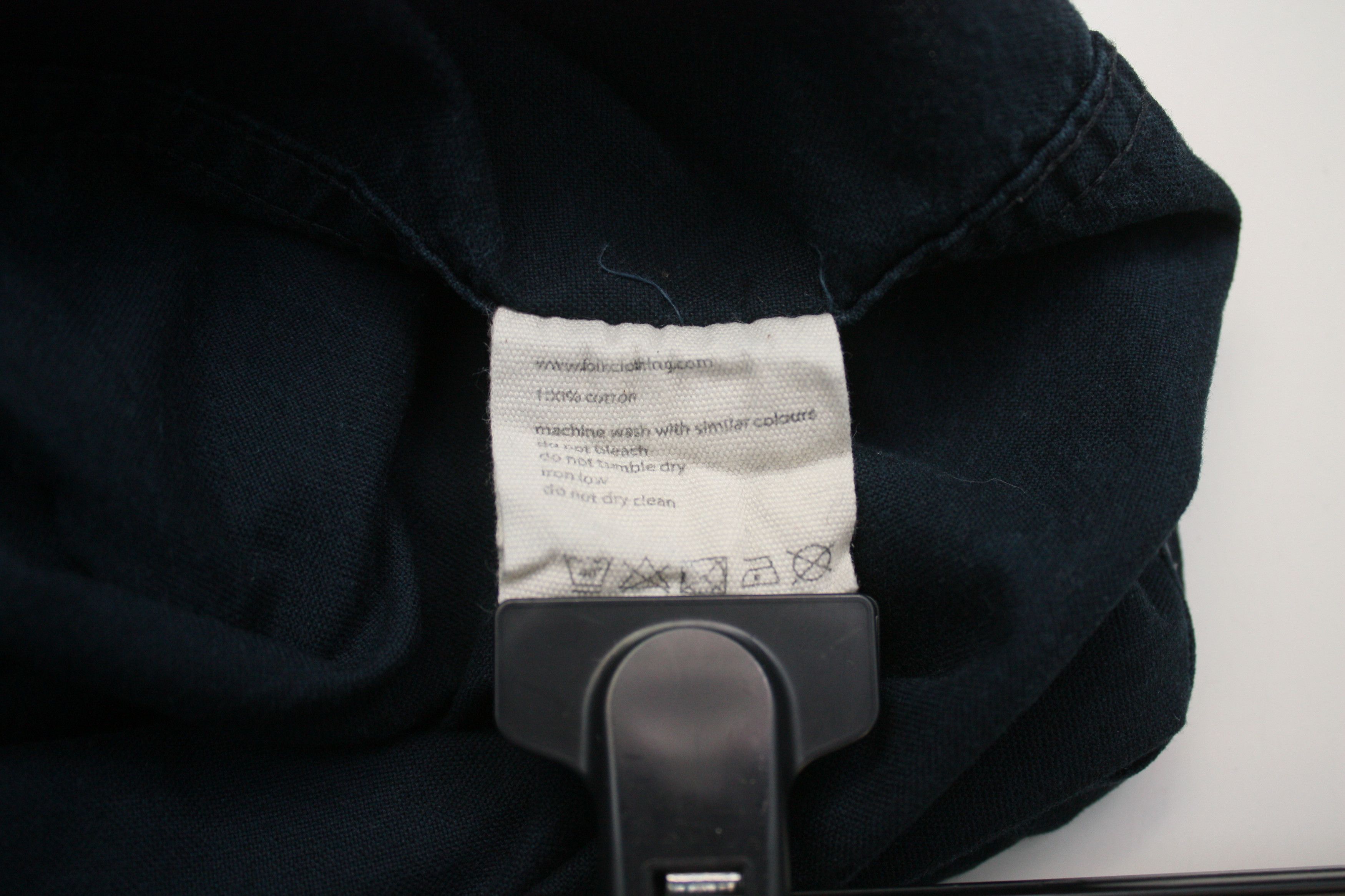 Folk Folk Navy Cotton Shirt Men's Large Size US L / EU 52-54 / 3 - 5 Thumbnail