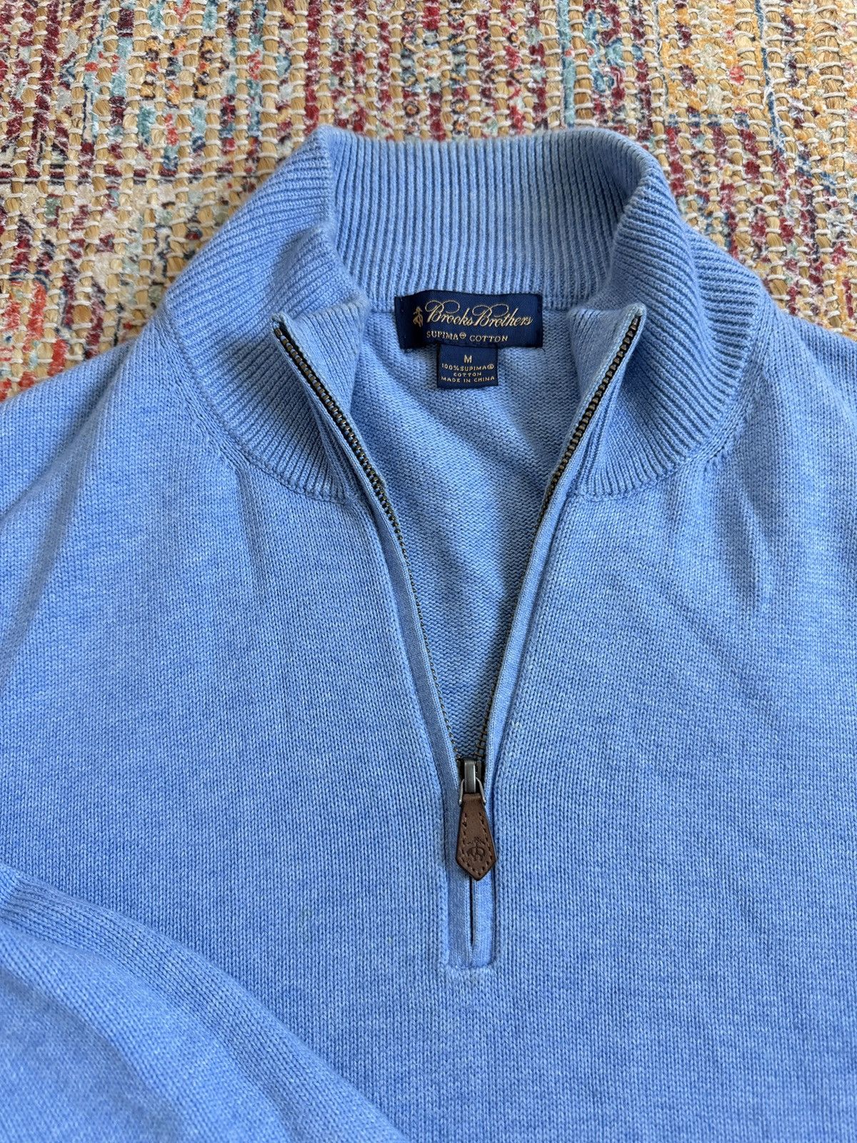 Brooks Brothers Brooks Brothers Supima Cotton Quarter-Zip Sweater Size US M / EU 48-50 / 2 - 5 Thumbnail